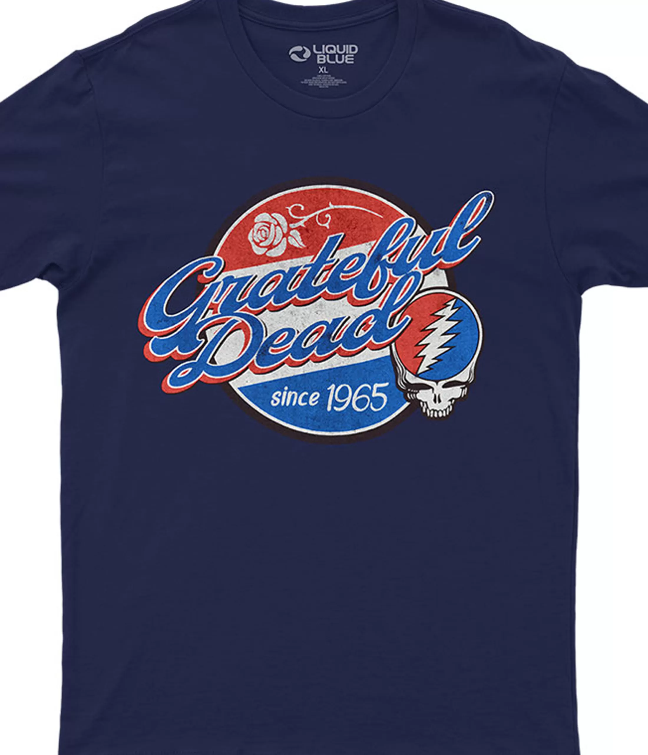 Athletic T-Shirt | Grateful Dead<Liquid Blue Label Navy Athletic T-Shirt