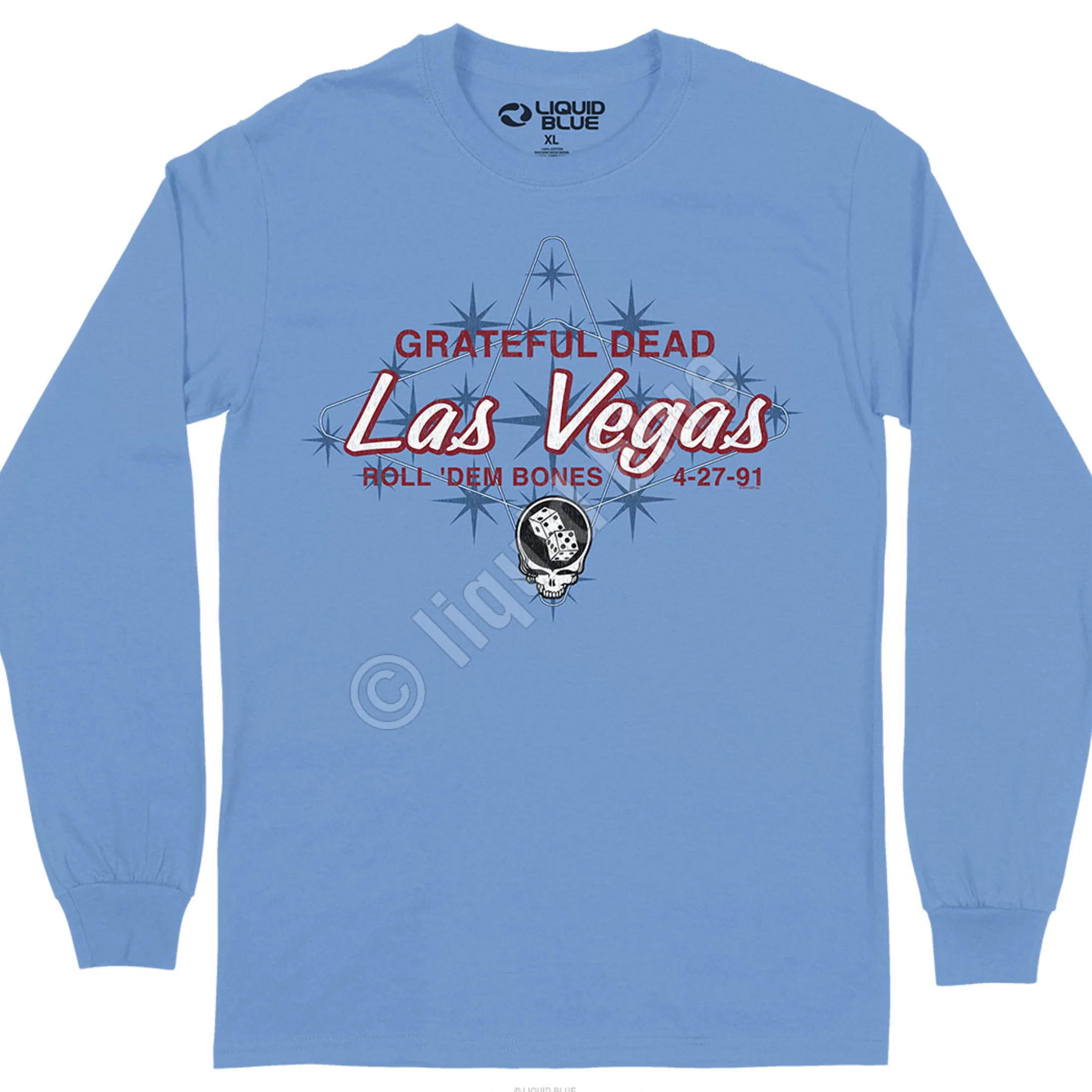 Long Sleeve | Grateful Dead<Liquid Blue Las Vegas Long Sleeve T-Shirt