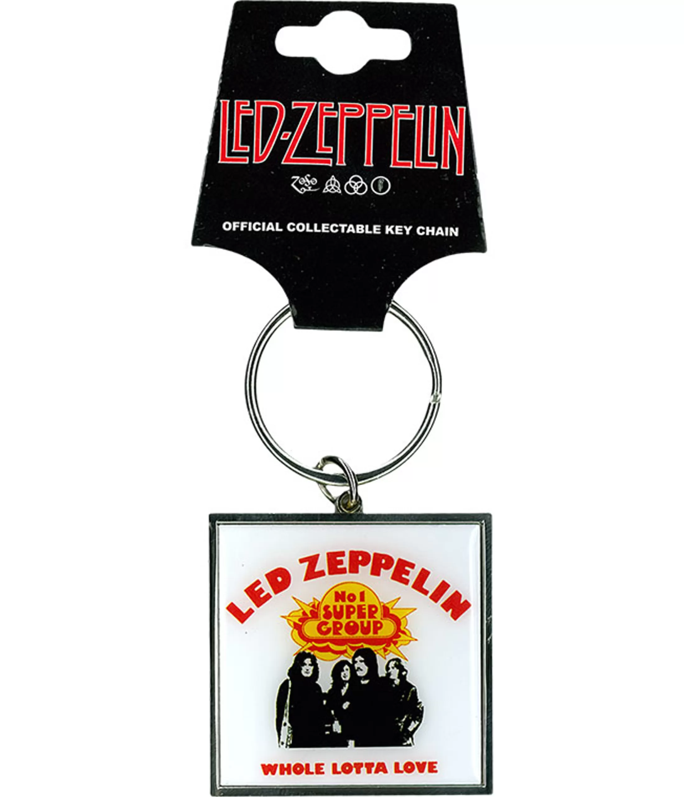 Keychains | Led Zeppelin<Liquid Blue Led Zep Whole Lotta Love Keychain