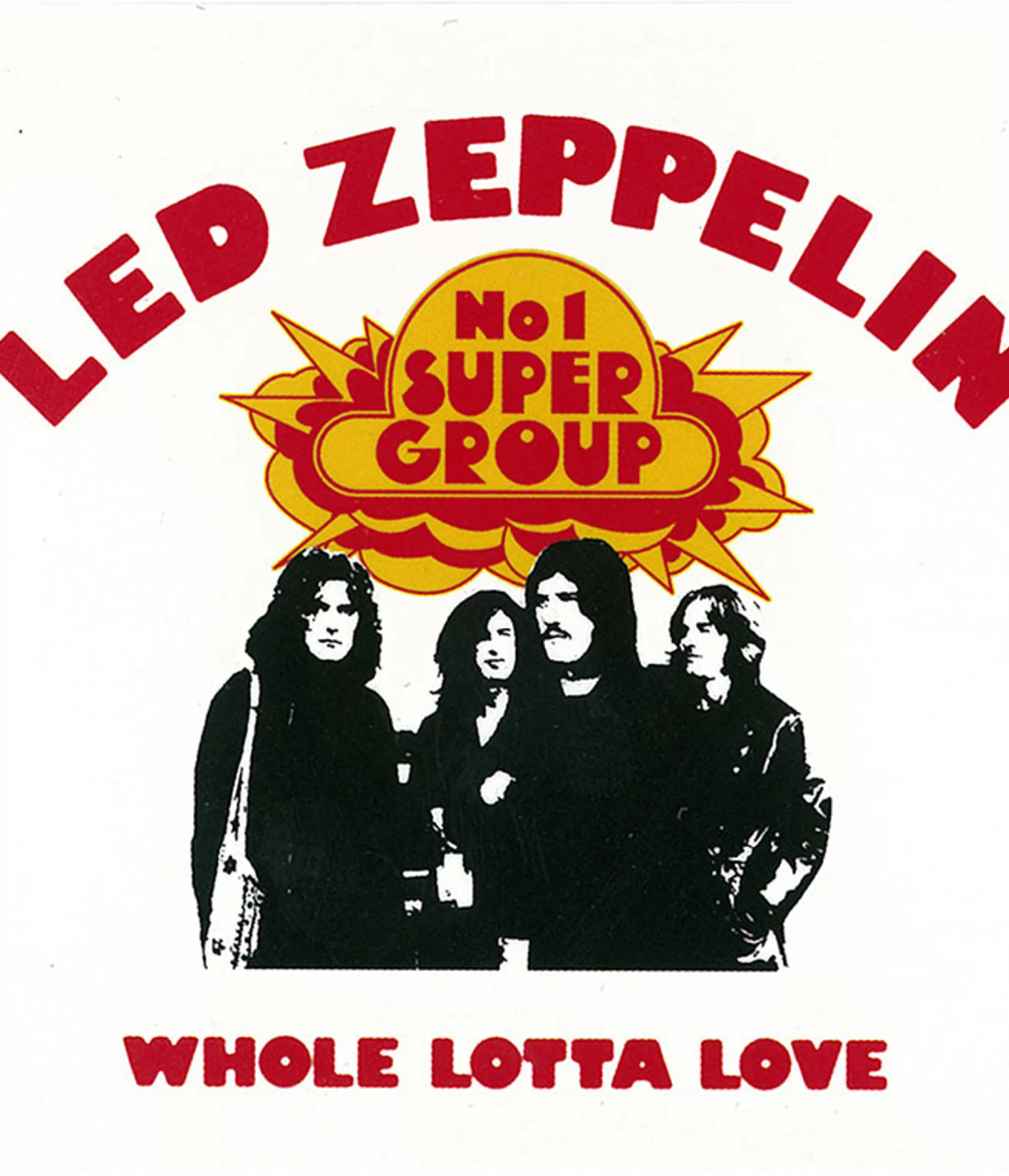 Led Zeppelin<Liquid Blue Led Zep Whole Lotta Love Magnet