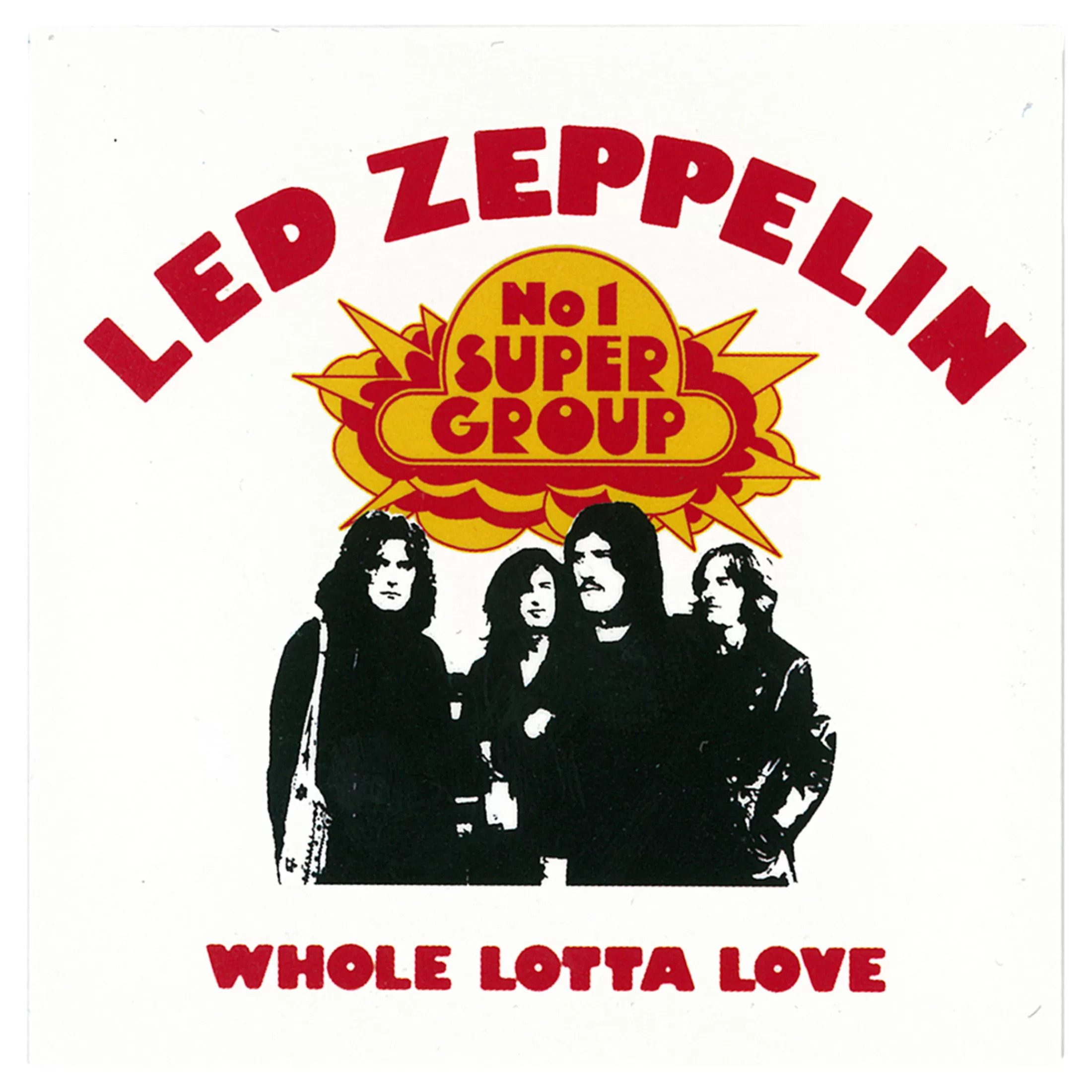 Led Zeppelin<Liquid Blue Led Zep Whole Lotta Love Magnet