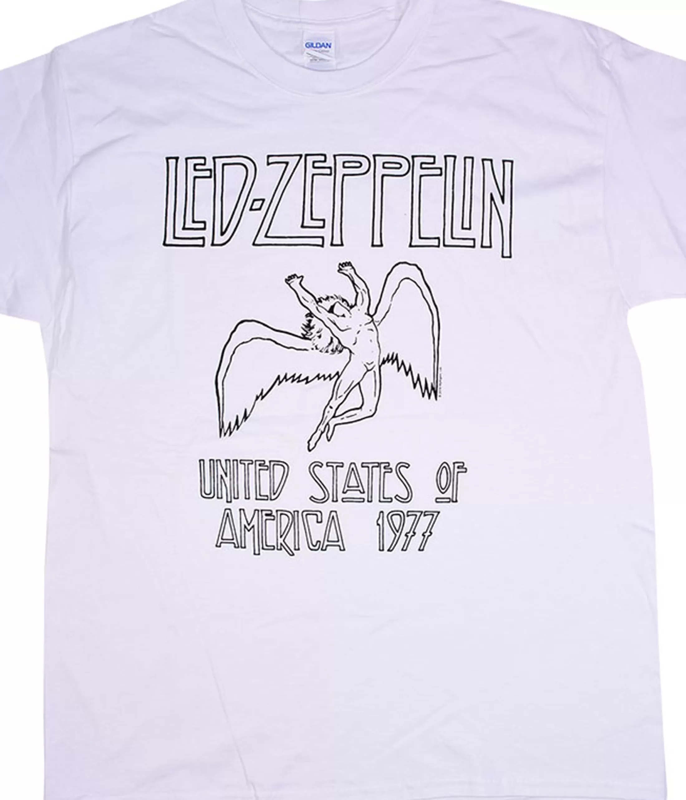 T-Shirt | Led Zeppelin<Liquid Blue Led Zeppelin Icarus White T-Shirt