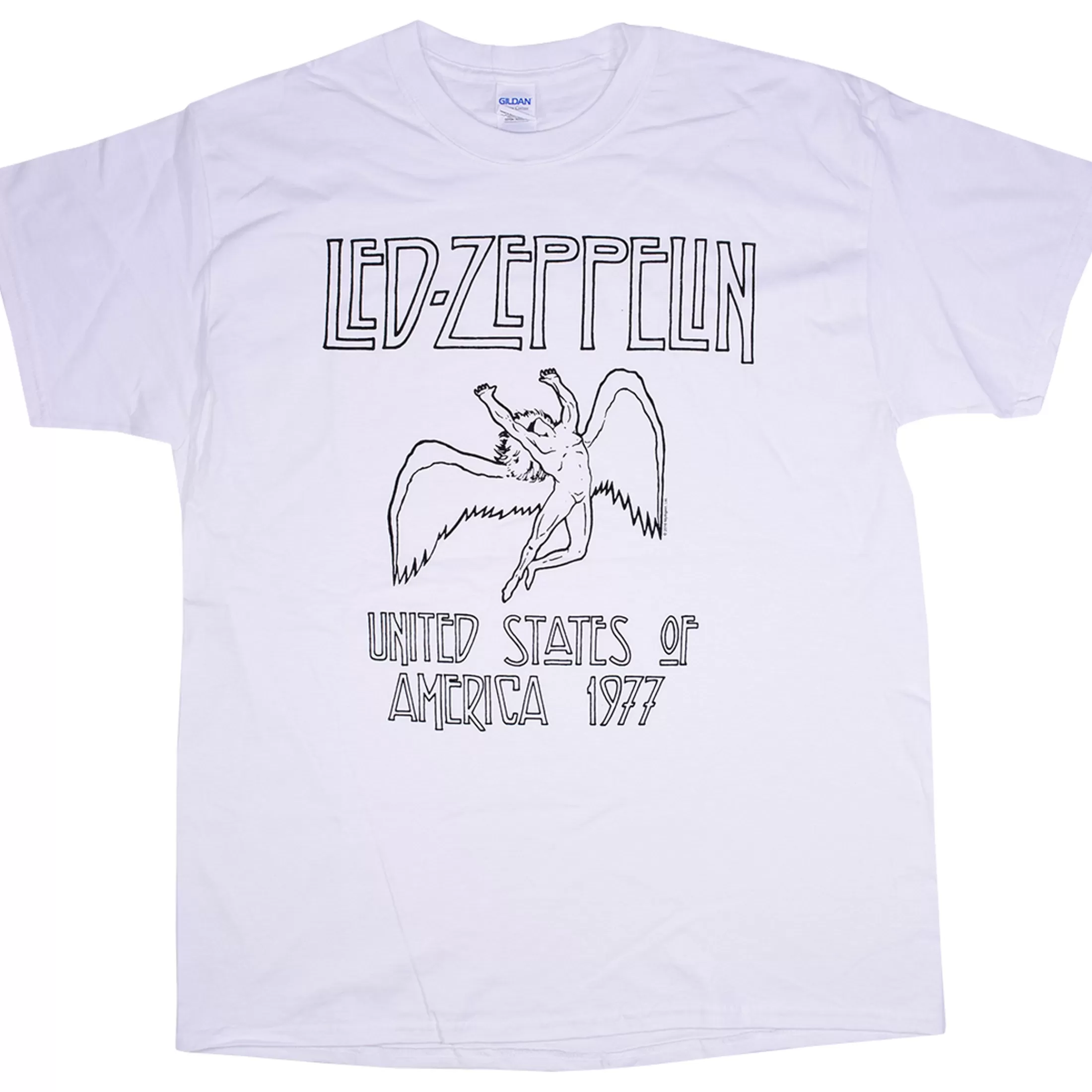 T-Shirt | Led Zeppelin<Liquid Blue Led Zeppelin Icarus White T-Shirt