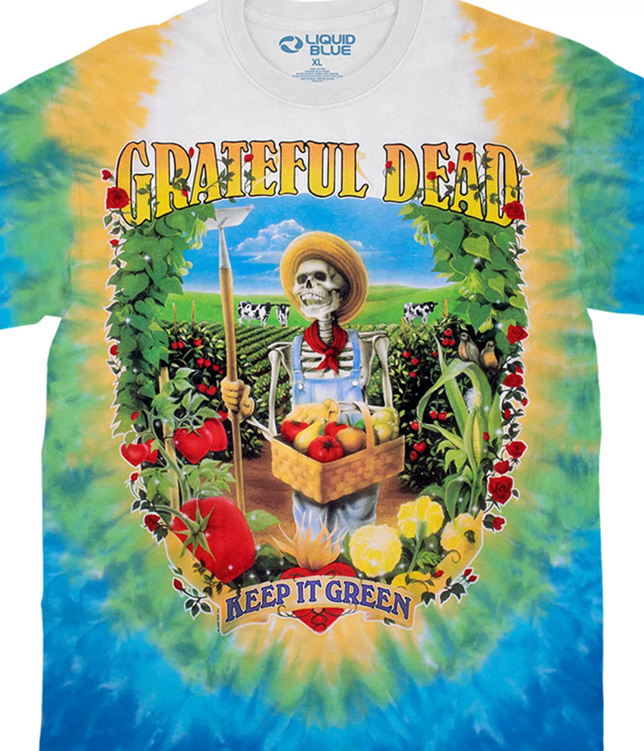 T-Shirt | Grateful Dead<Liquid Blue Let It Grow Tie-Dye T-Shirt