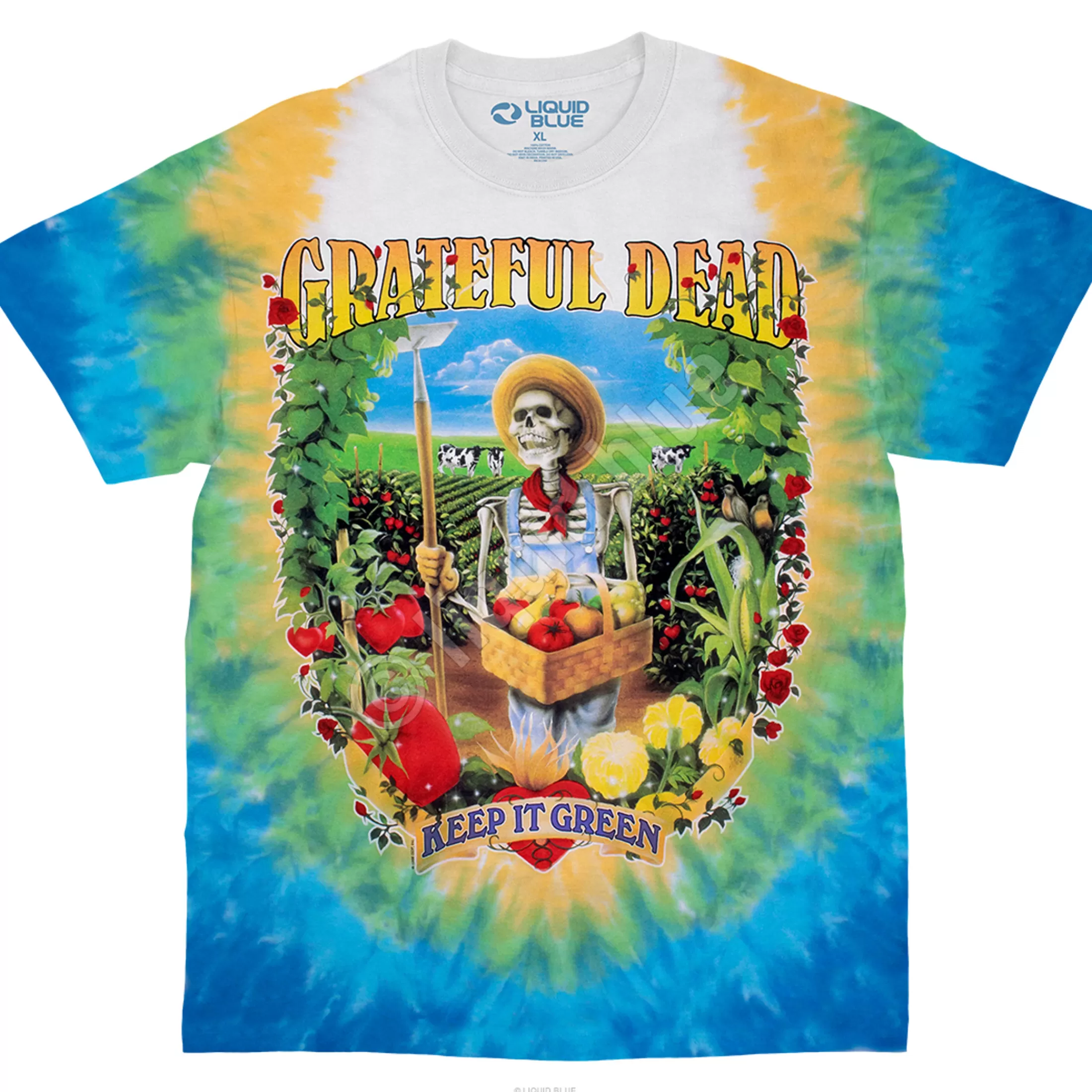 T-Shirt | Grateful Dead<Liquid Blue Let It Grow Tie-Dye T-Shirt