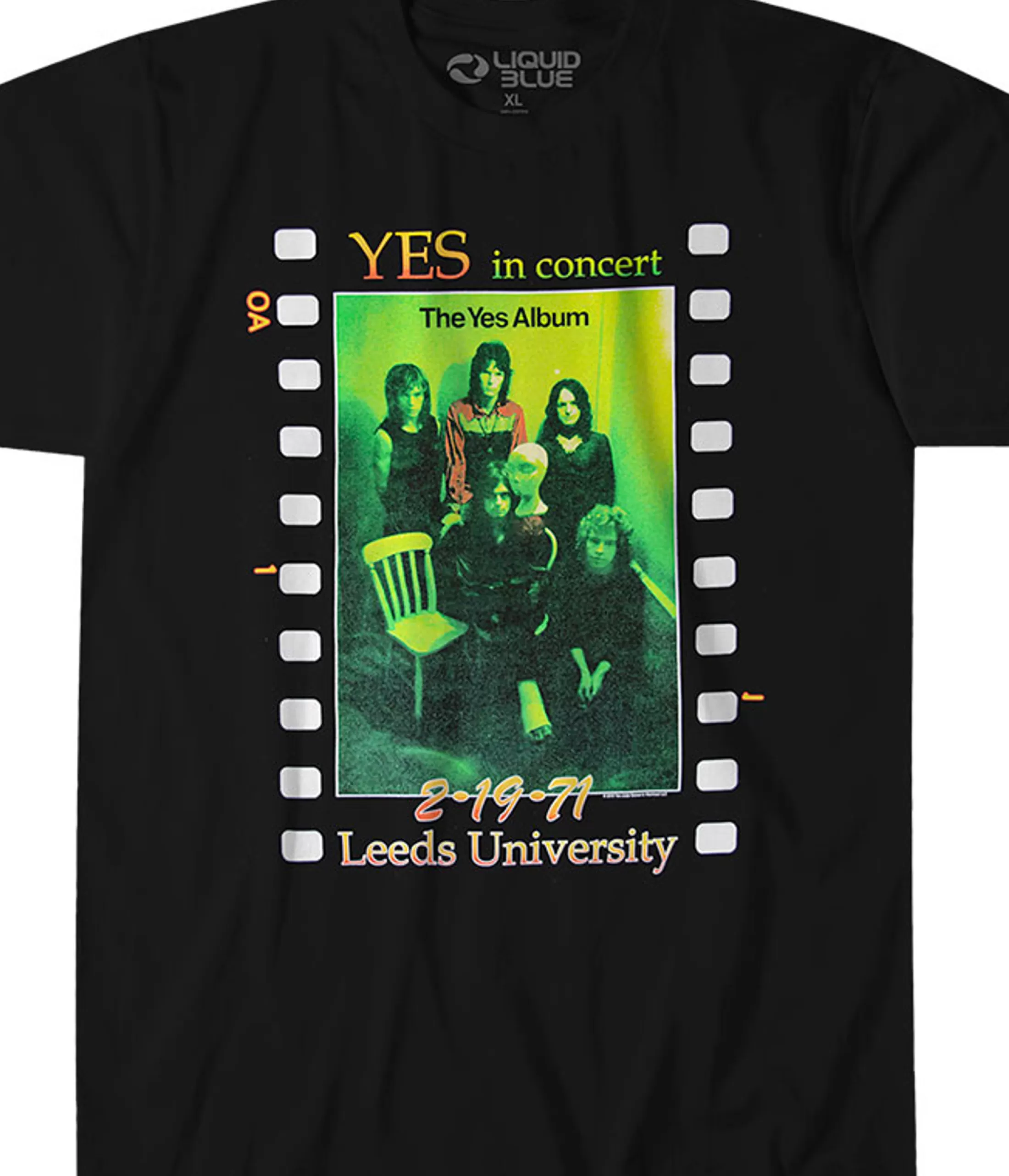 Athletic T-Shirt | Yes<Liquid Blue Live At Leeds Black Athletic T-Shirt