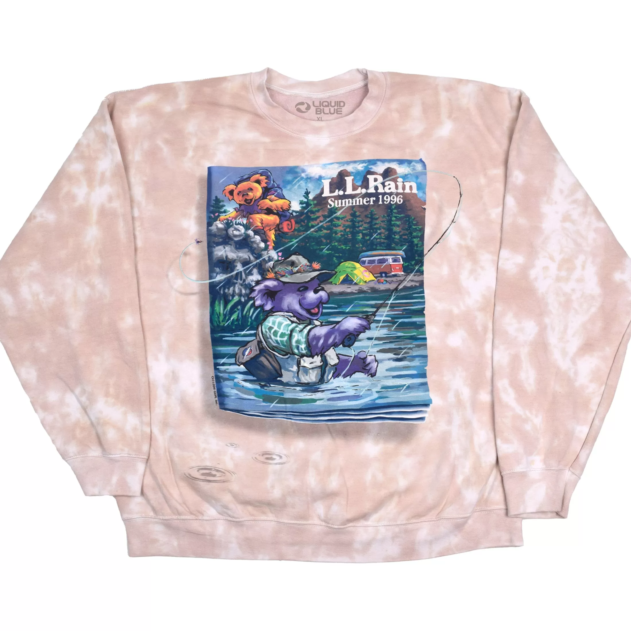 Sweatshirt | Grateful Dead<Liquid Blue LL Rain Tie-Dye Sweatshirt