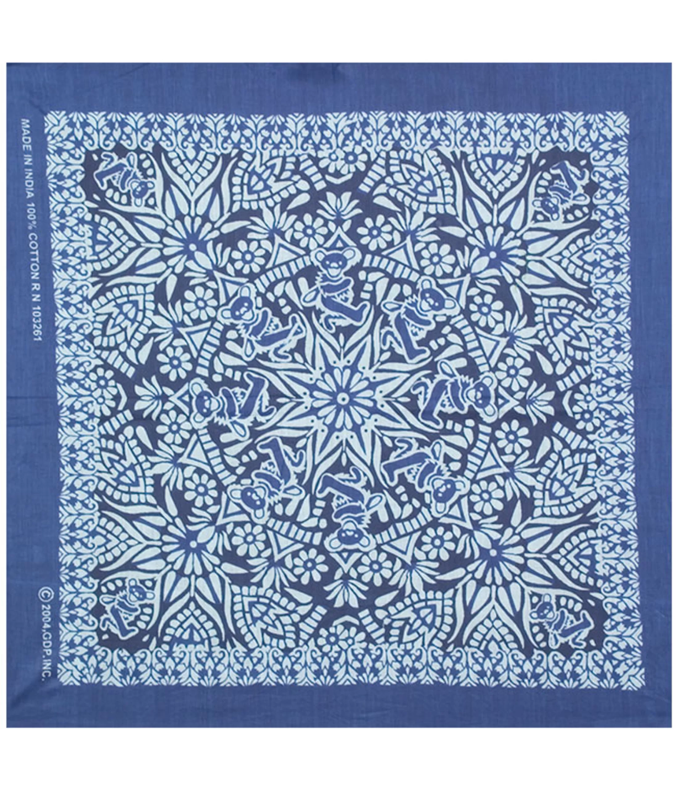 Bandanas | Grateful Dead<Liquid Blue Mandala Blue Blue Bandana