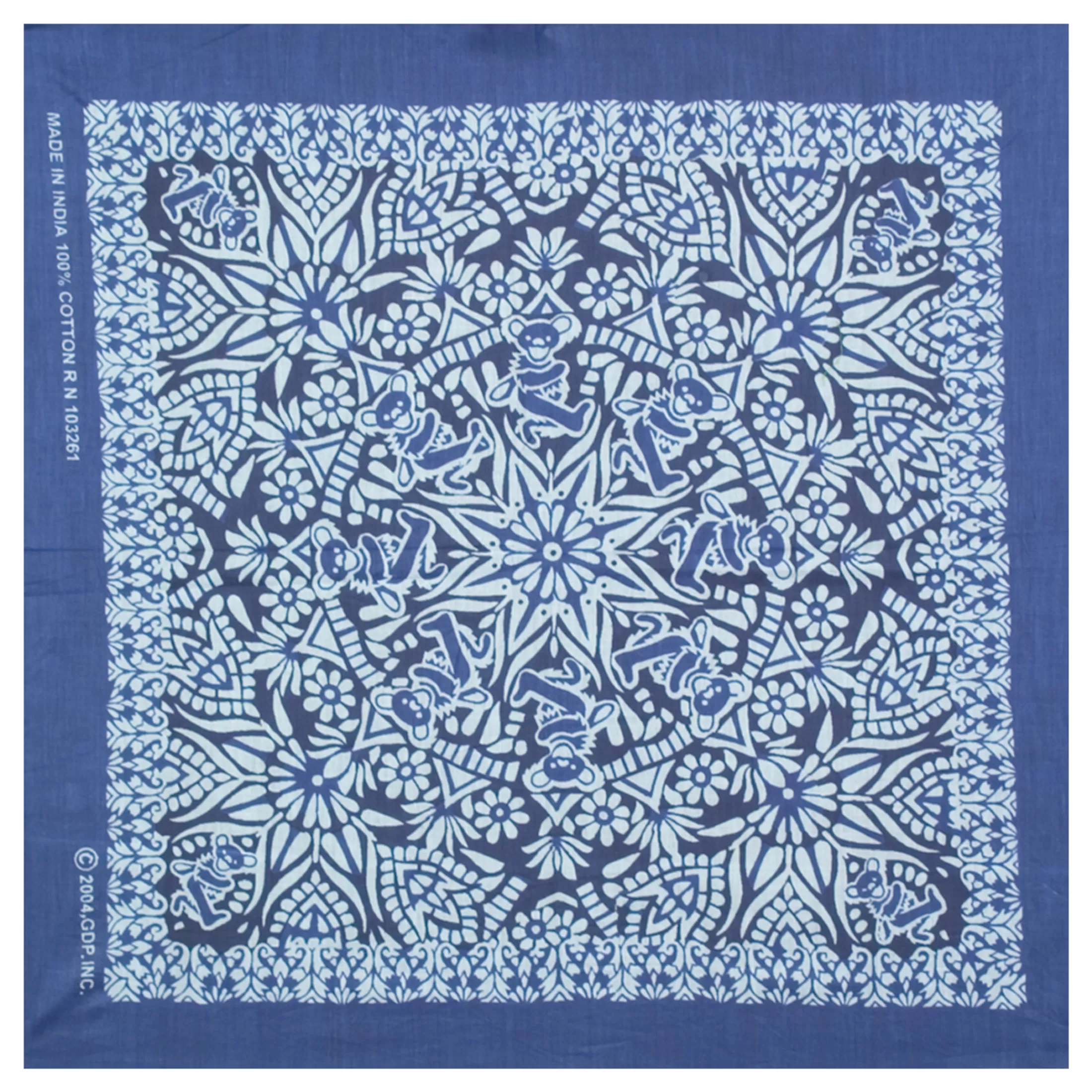 Bandanas | Grateful Dead<Liquid Blue Mandala Blue Blue Bandana