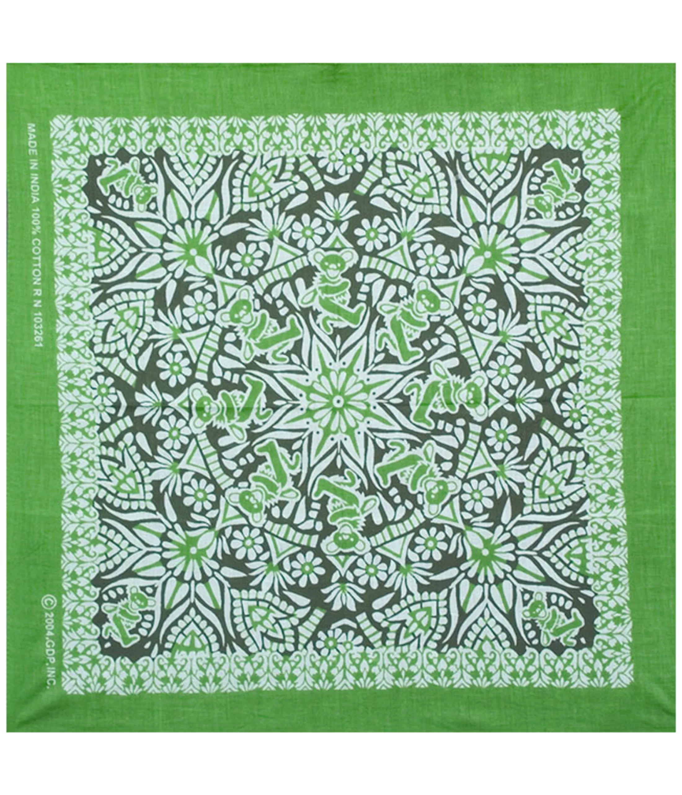 Bandanas | Grateful Dead<Liquid Blue Mandala Green Green Bandana