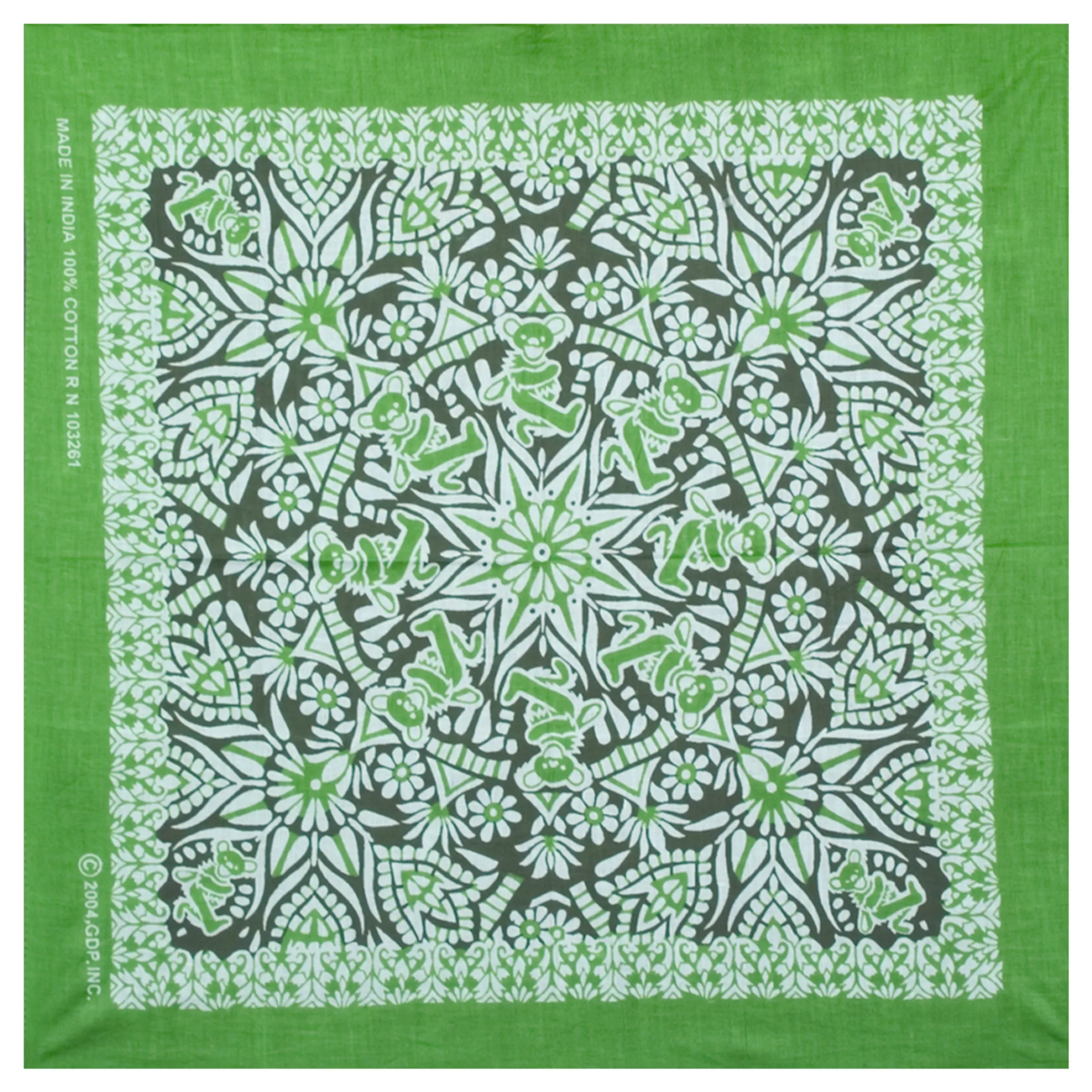 Bandanas | Grateful Dead<Liquid Blue Mandala Green Green Bandana