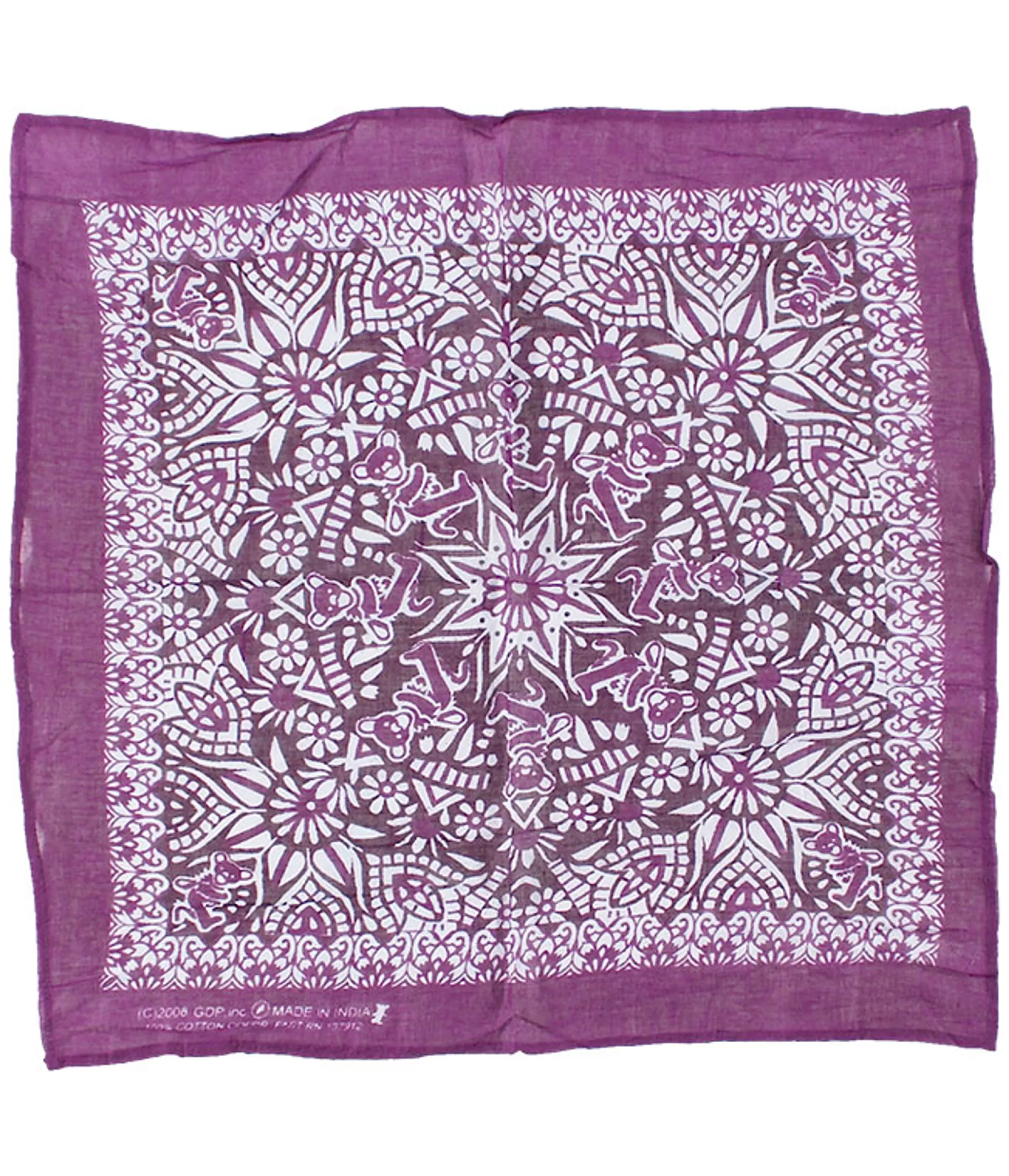 Bandanas | Grateful Dead<Liquid Blue Mandala Purple Bandana Purple