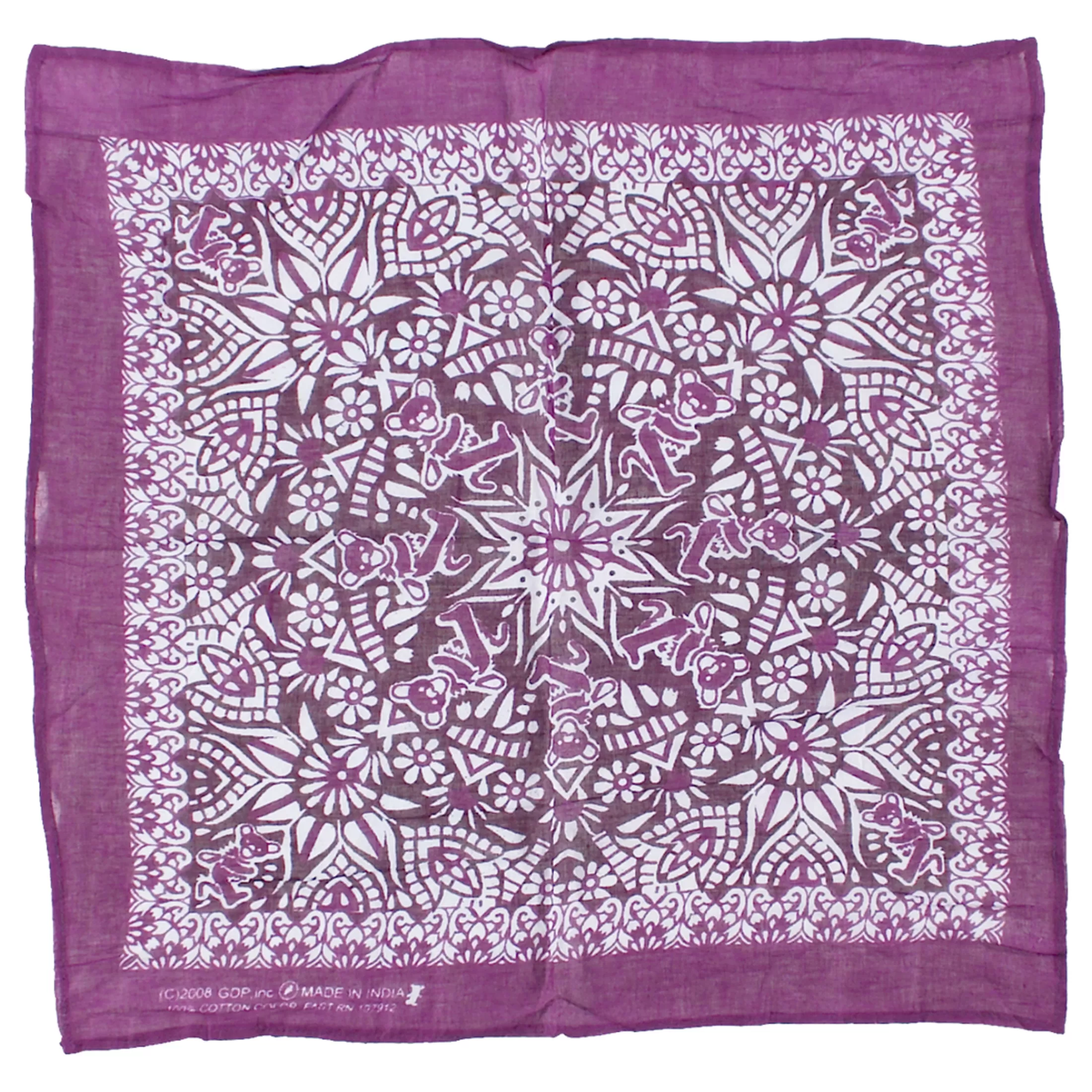 Bandanas | Grateful Dead<Liquid Blue Mandala Purple Bandana Purple