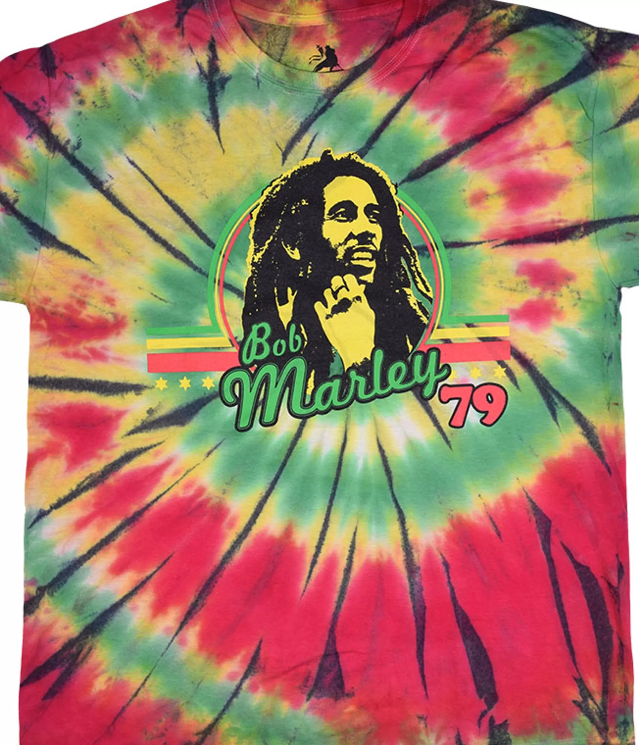 T-Shirt | Rastafari Art<Liquid Blue Marley '79 Spiral Tie-Dye T-Shirt