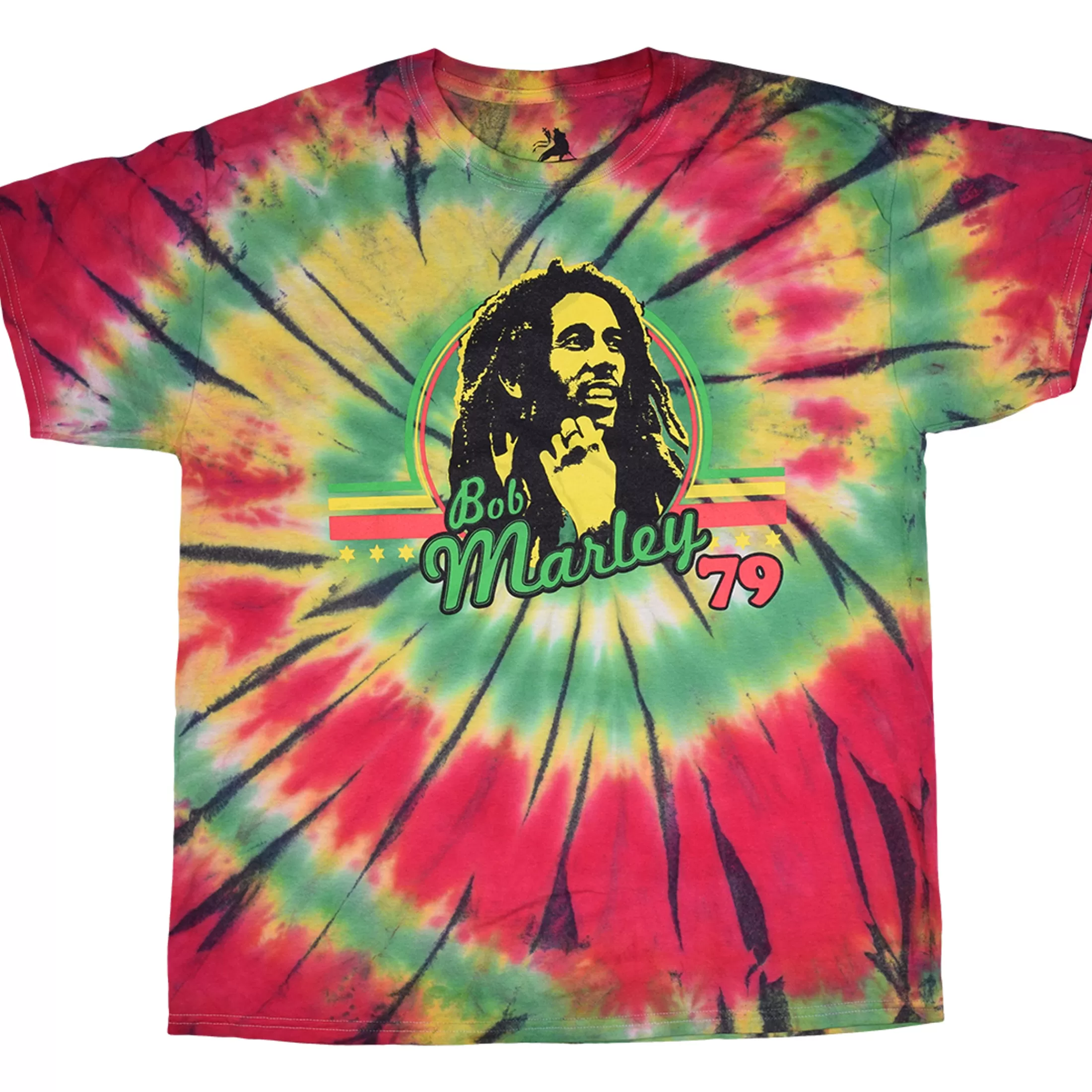 T-Shirt | Rastafari Art<Liquid Blue Marley '79 Spiral Tie-Dye T-Shirt