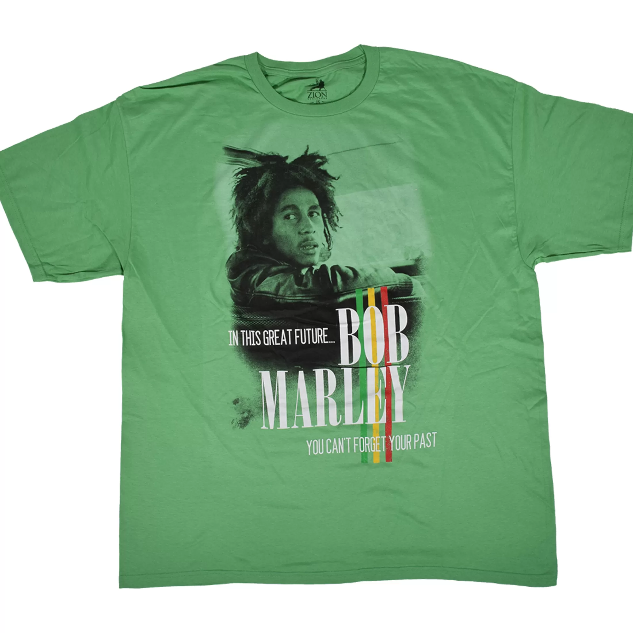 T-Shirt | Rastafari Art<Liquid Blue Marley Forget the Past Green T-Shirt