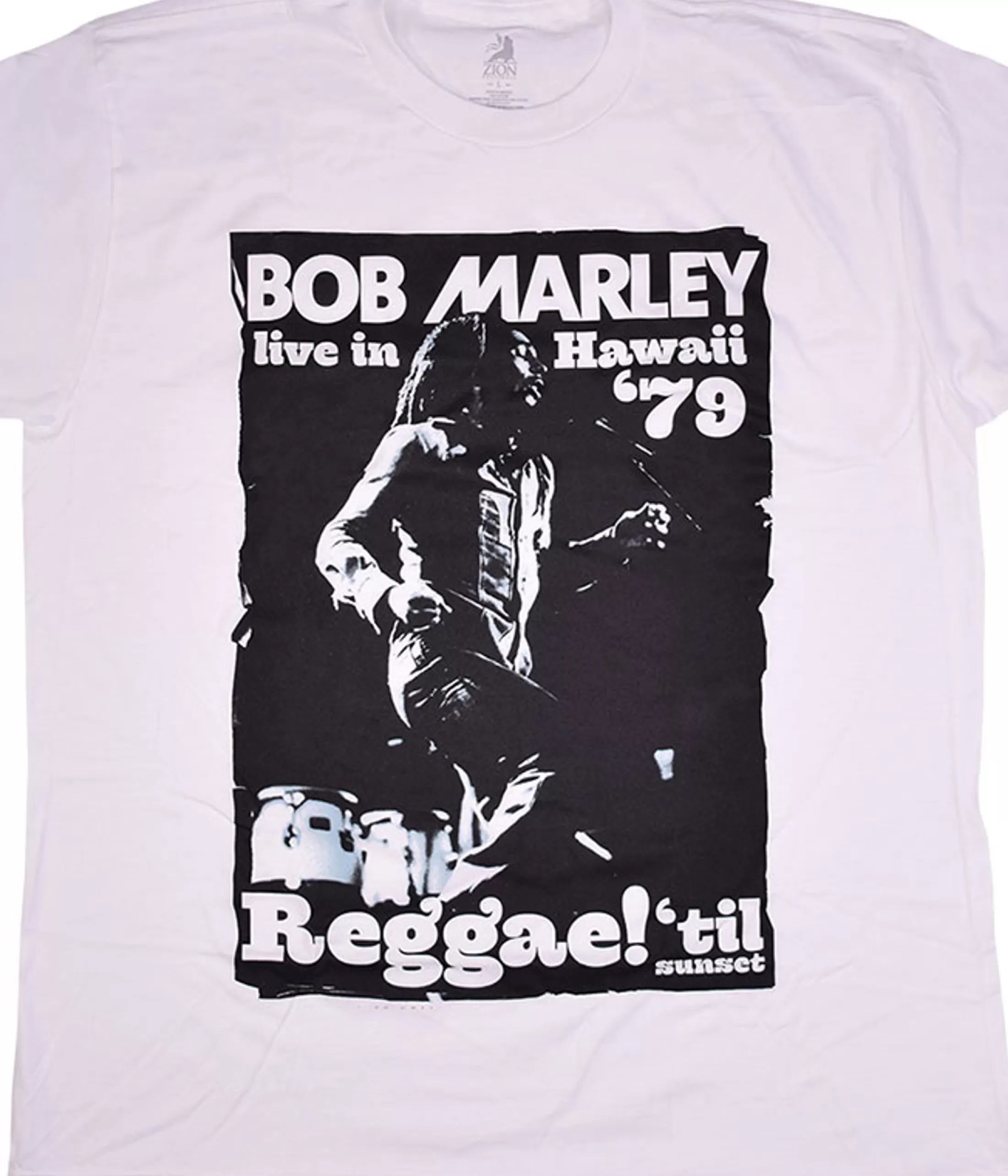 T-Shirt | Rastafari Art<Liquid Blue Marley Live in Hawaii White T-Shirt