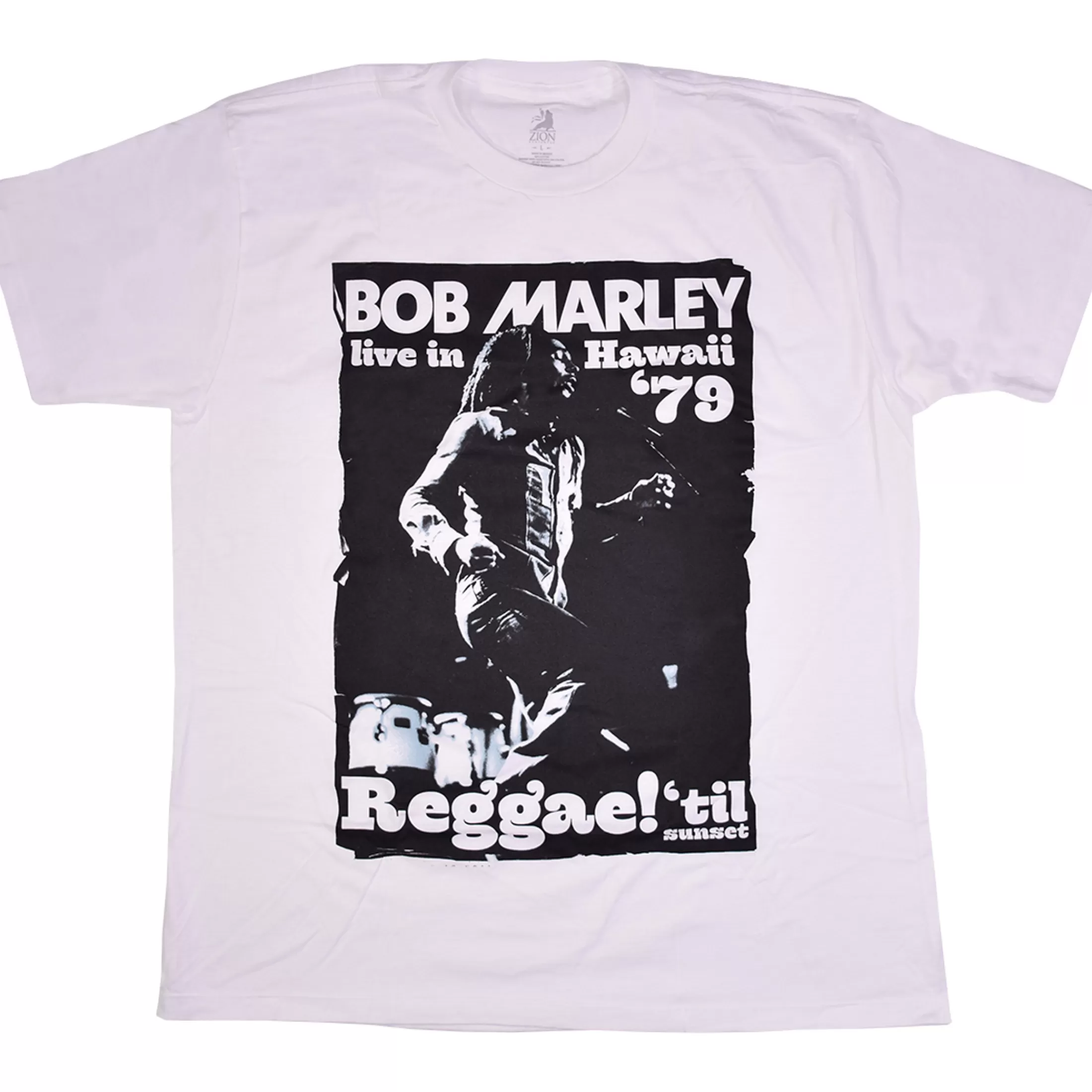 T-Shirt | Rastafari Art<Liquid Blue Marley Live in Hawaii White T-Shirt