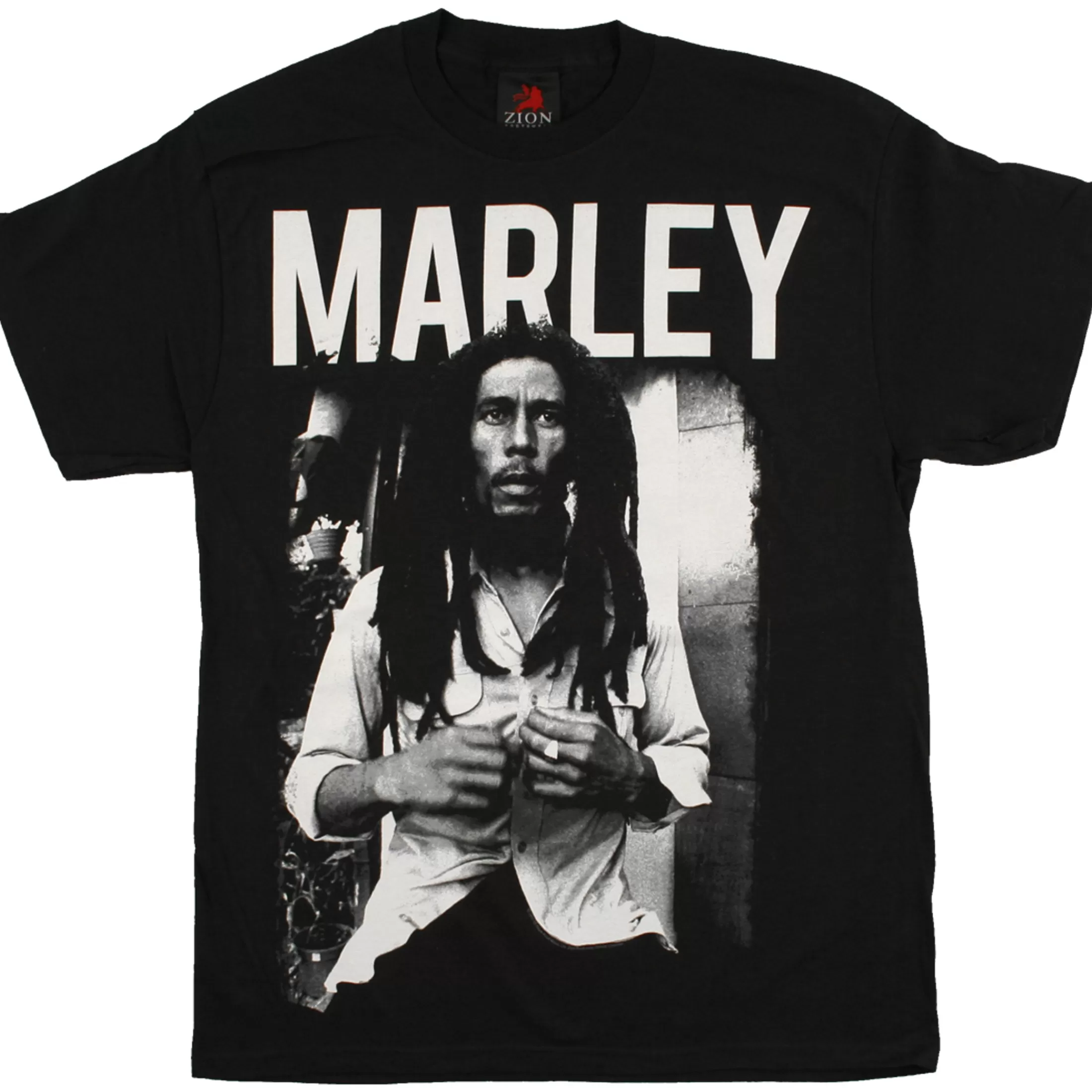 T-Shirt | Rastafari Art<Liquid Blue Marley Portrait Black T-Shirt