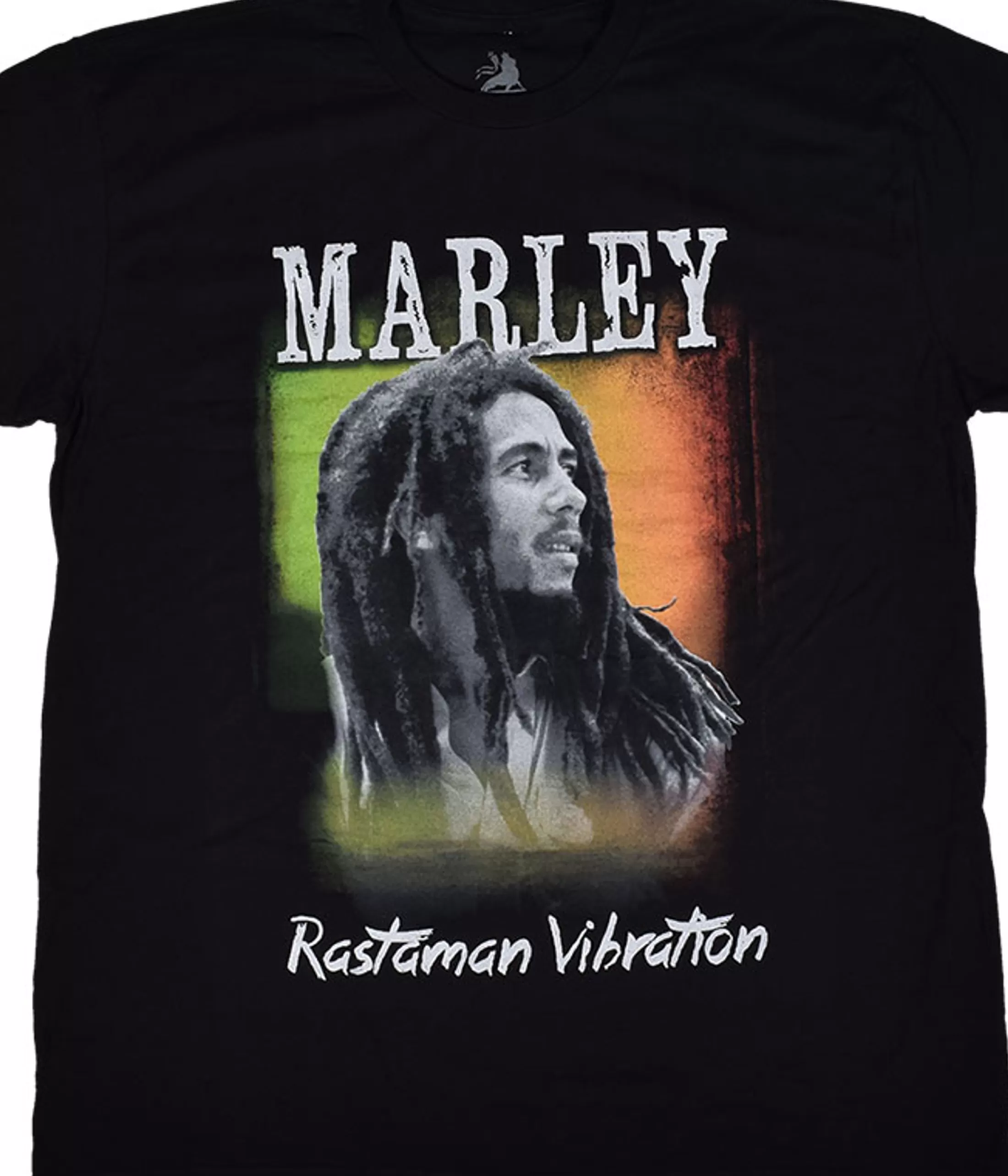 T-Shirt | Rastafari Art<Liquid Blue Marley Rastaman Vibe Black T-Shirt