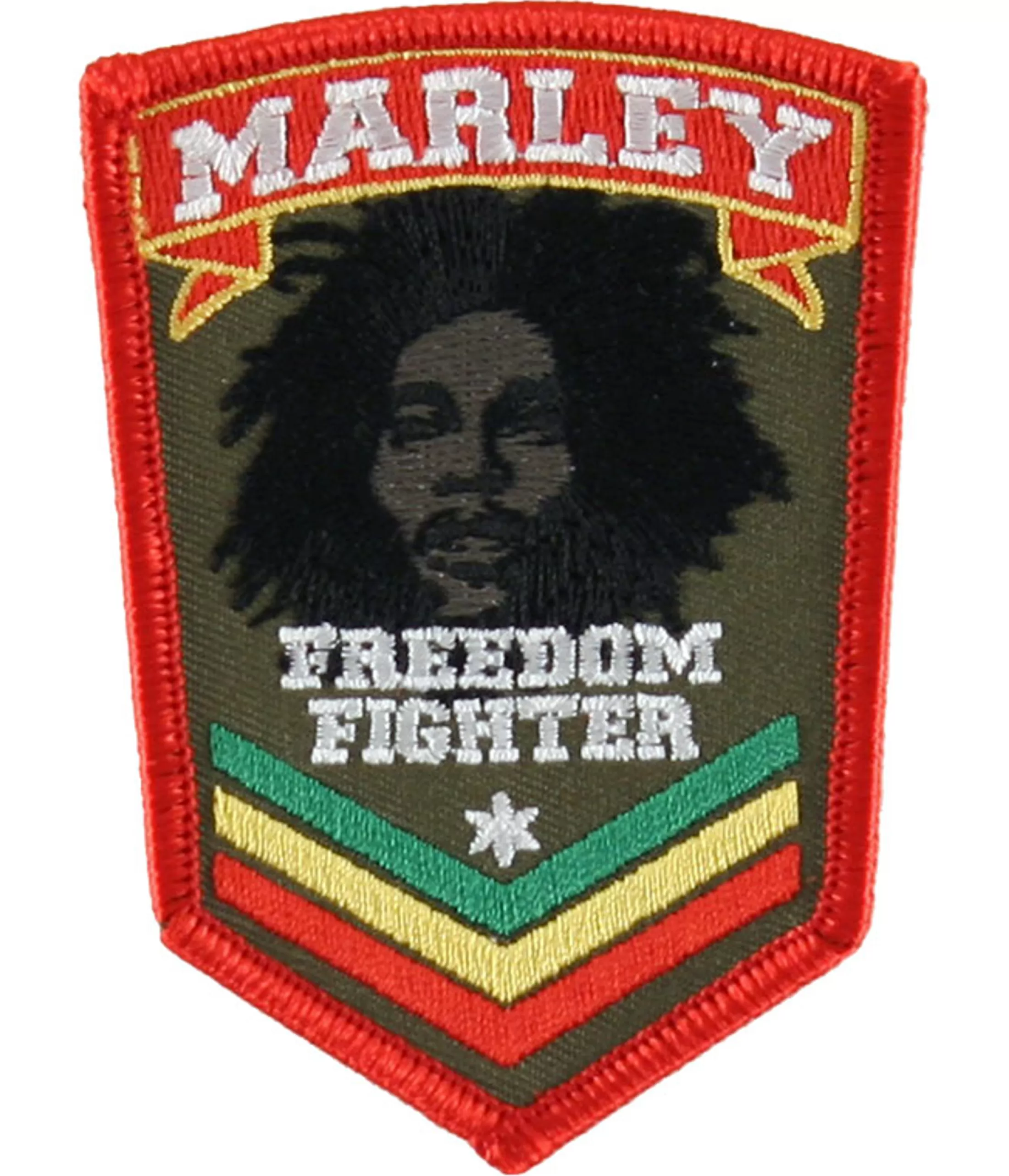 Patches | Rastafari Art<Liquid Blue Marley Stripes Patch