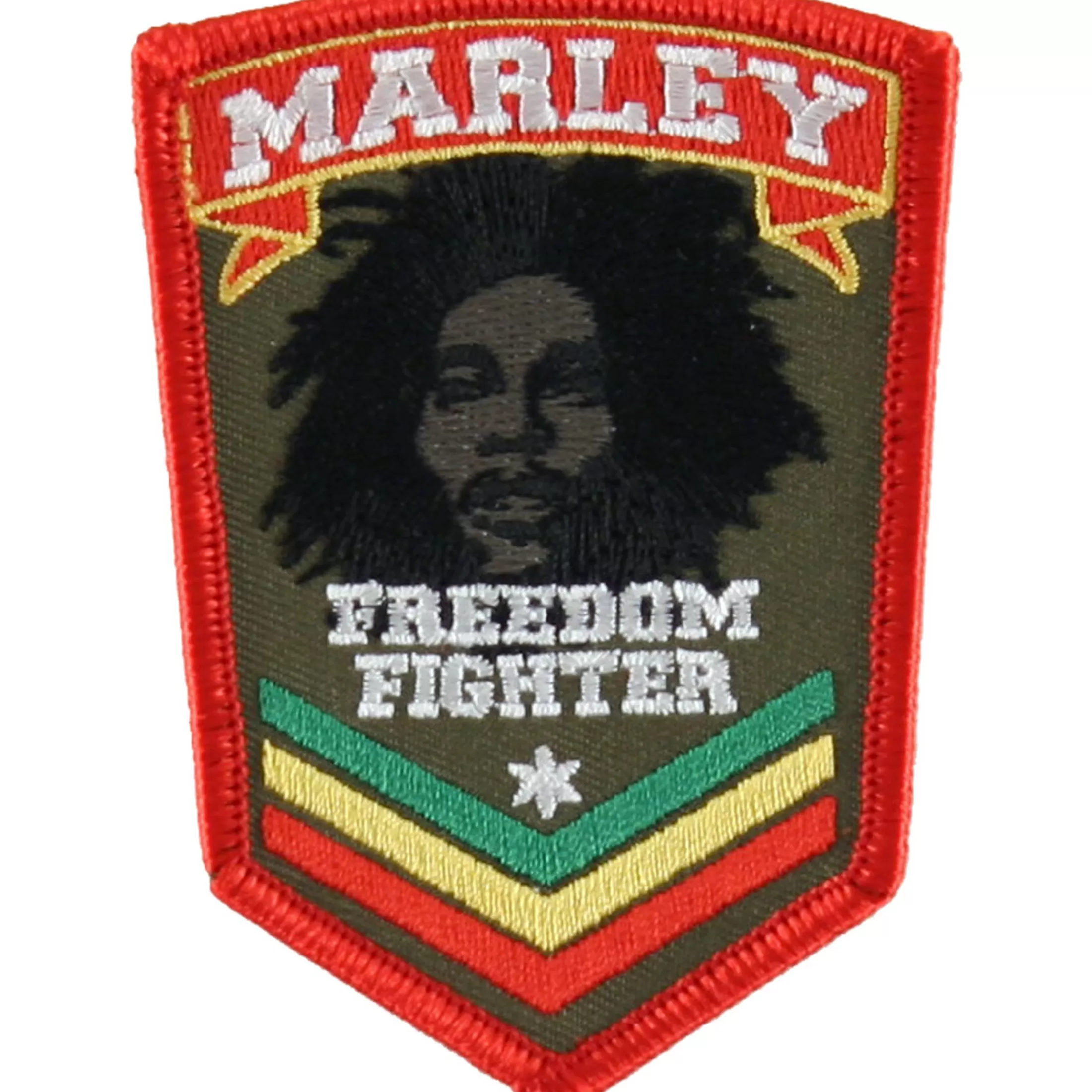 Patches | Rastafari Art<Liquid Blue Marley Stripes Patch