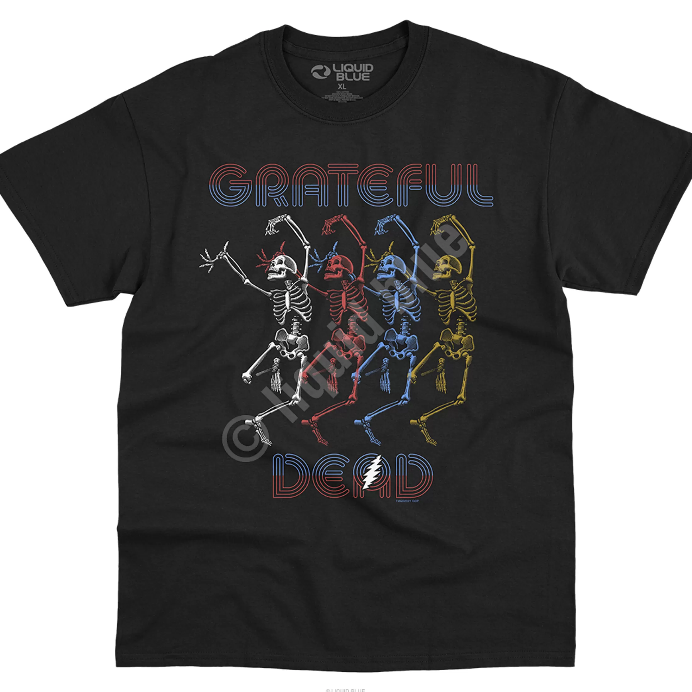 T-Shirt | Grateful Dead<Liquid Blue Marquee Dead Black T-Shirt