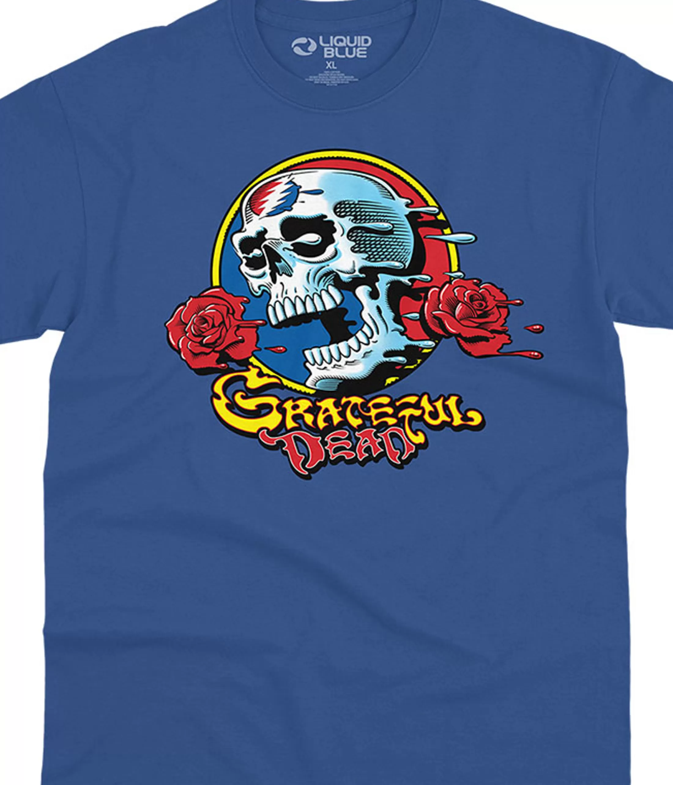 T-Shirt | Grateful Dead<Liquid Blue Melt Your Face Denim T-Shirt