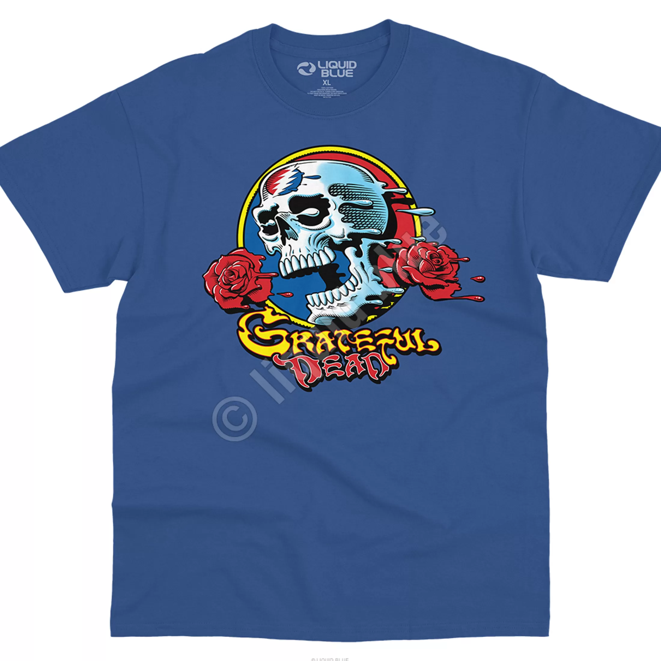 T-Shirt | Grateful Dead<Liquid Blue Melt Your Face Denim T-Shirt