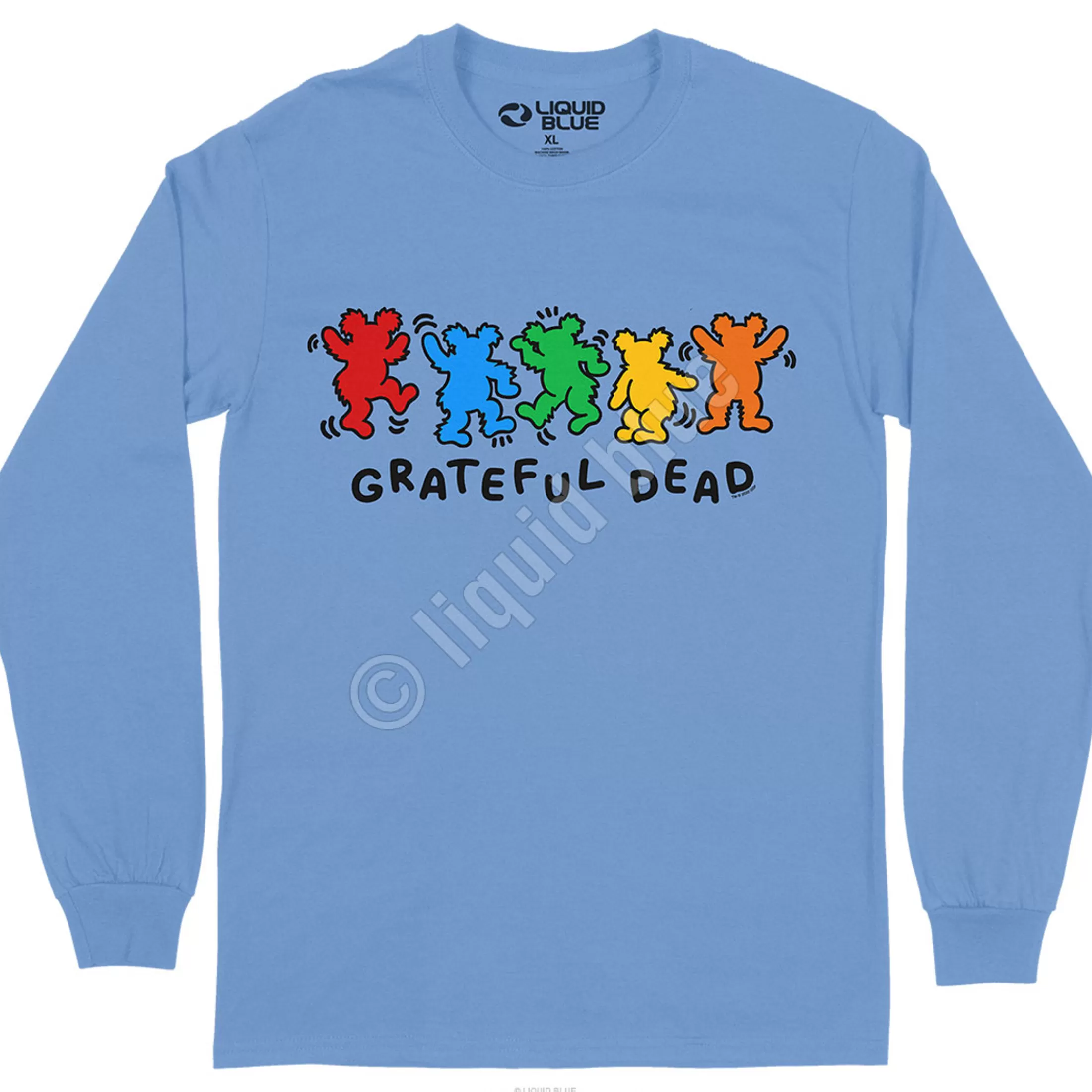 Long Sleeve | Grateful Dead<Liquid Blue Metro Bears Long Sleeve T-Shirt