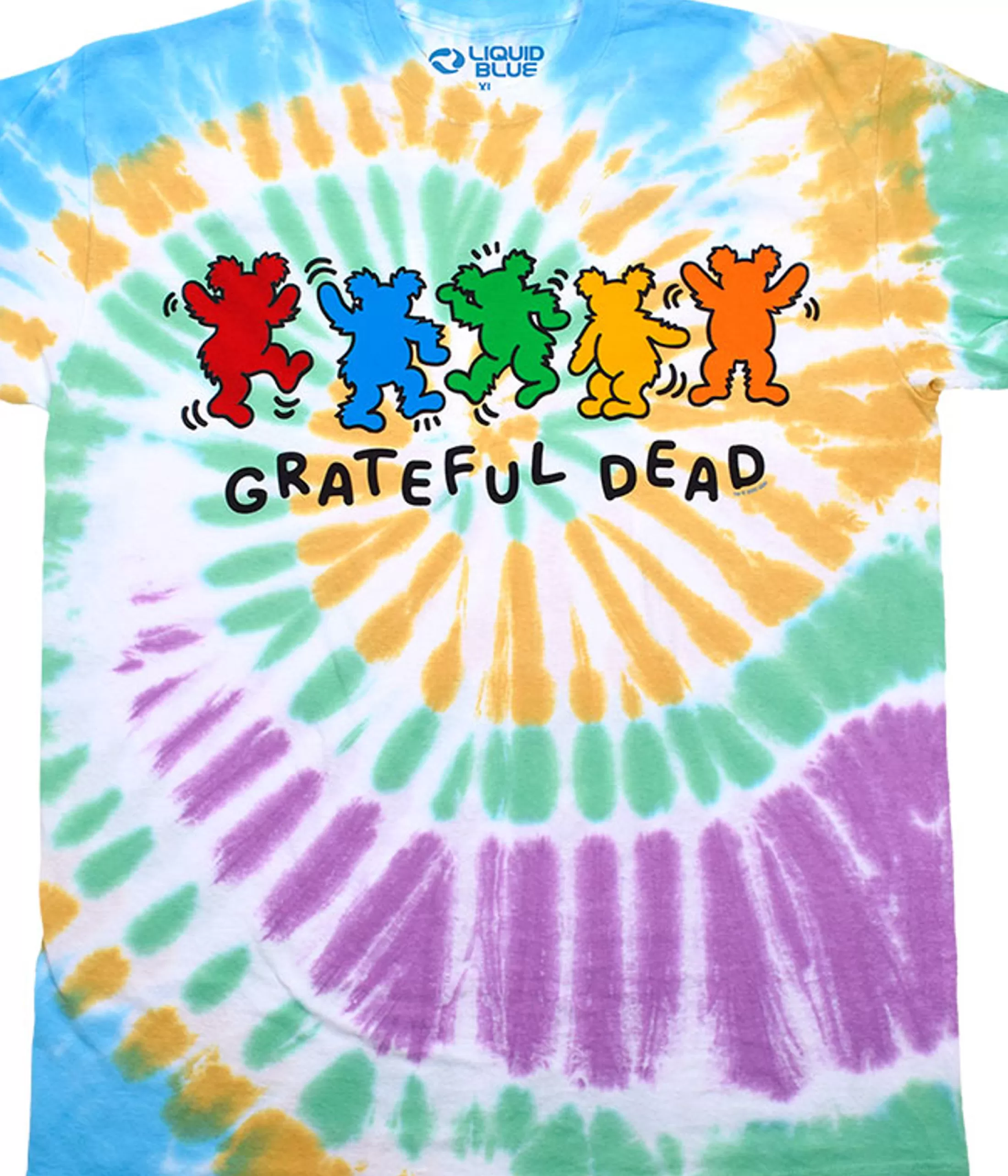 T-Shirt | Grateful Dead<Liquid Blue Metro Bears Tie-Dye T-Shirt