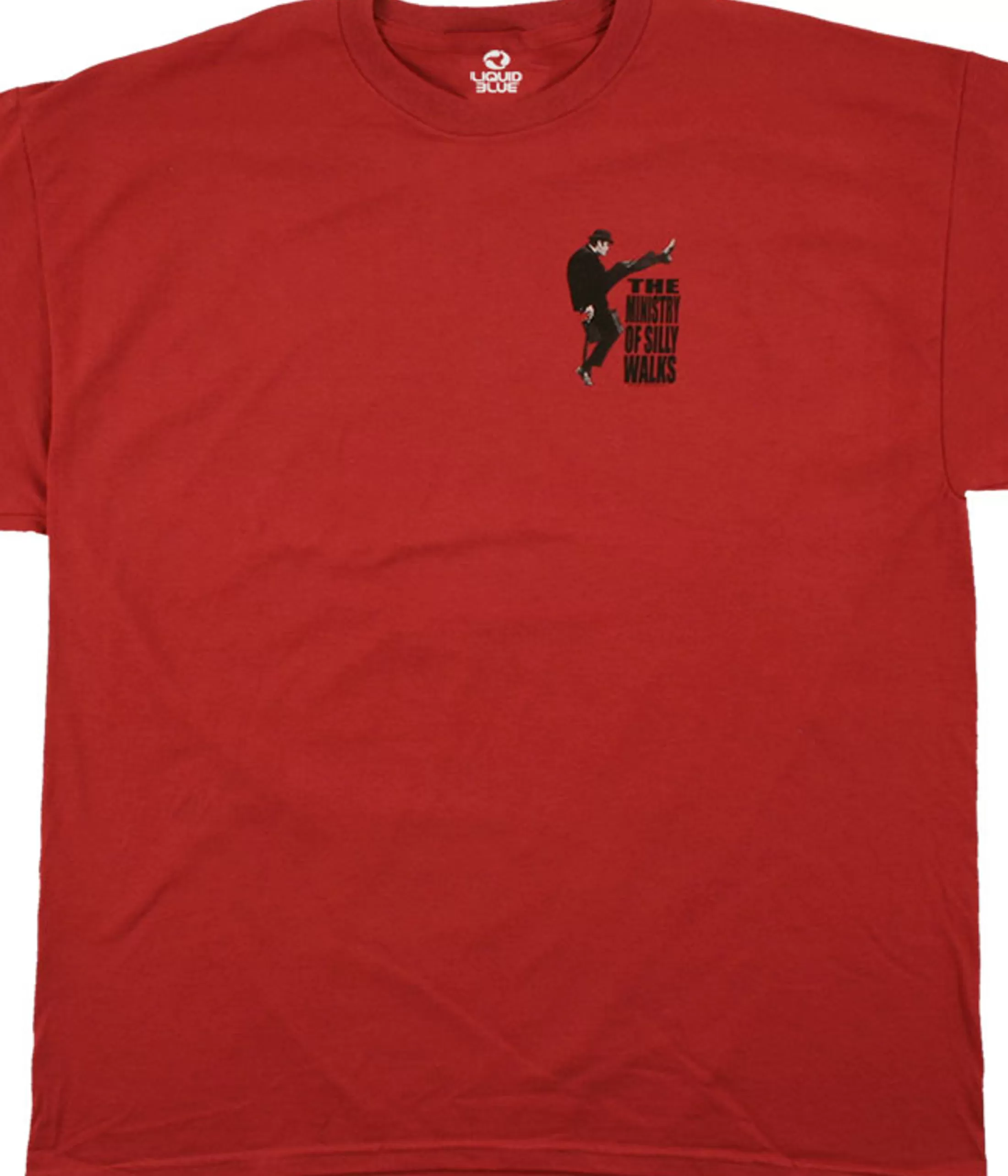 T-Shirt | Monty Python<Liquid Blue Ministry Of Silly Walks Red T-Shirt