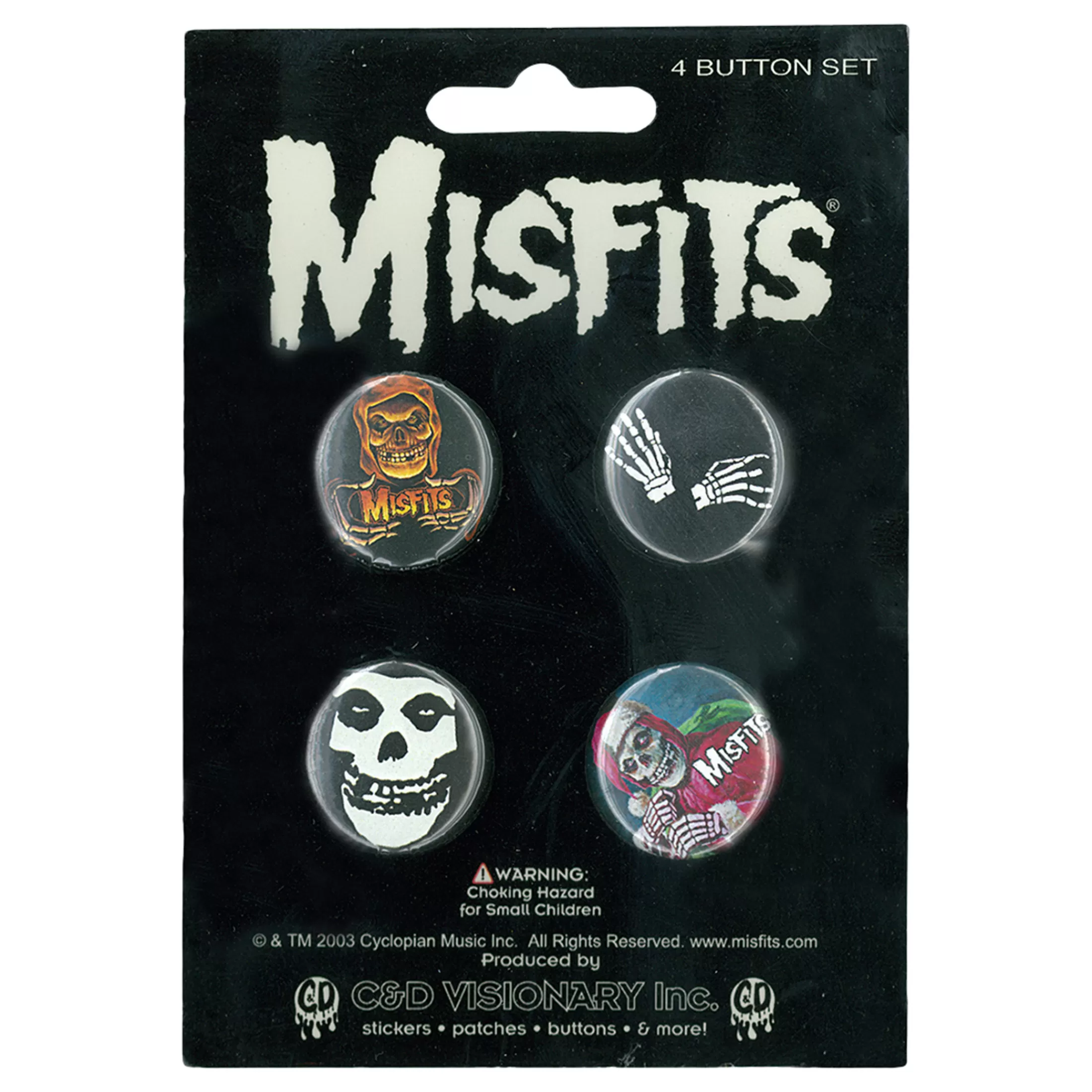 Pins | Misfits<Liquid Blue Misfits 4 Pin Set