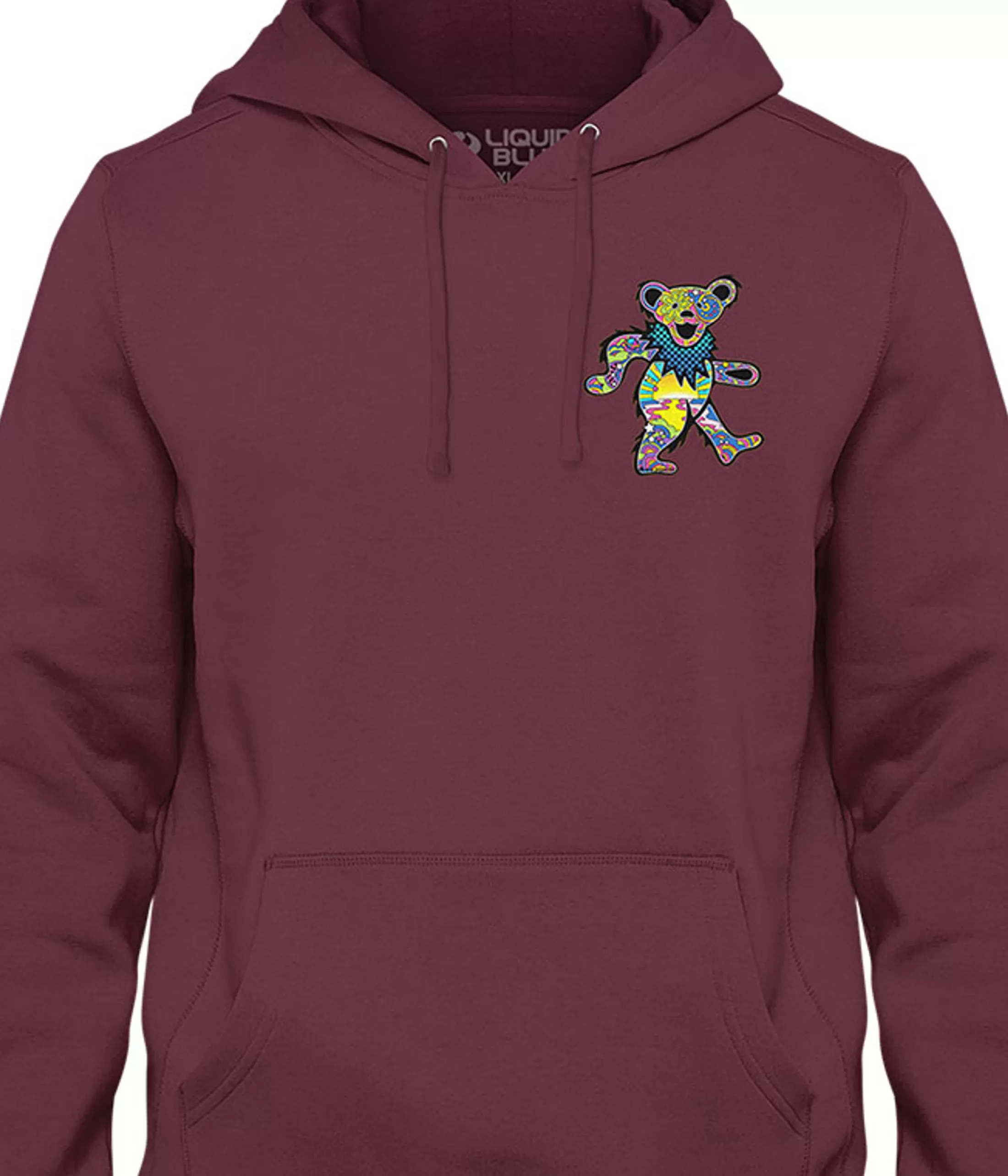 Hoodie | Grateful Dead<Liquid Blue Mod Bear Chest Hoodie