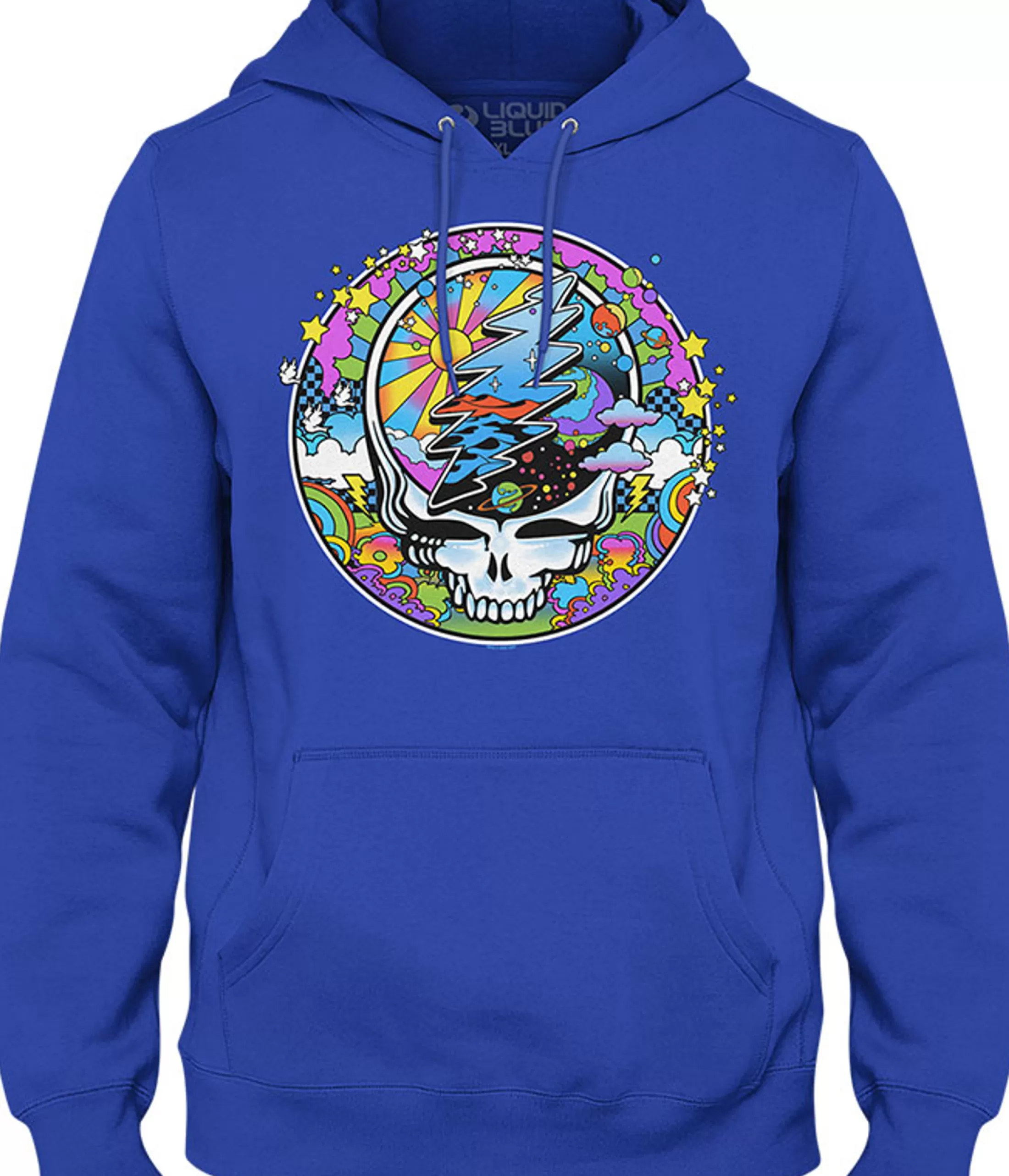 Hoodie | Grateful Dead<Liquid Blue Mod Max SYFace Blue Hoodie