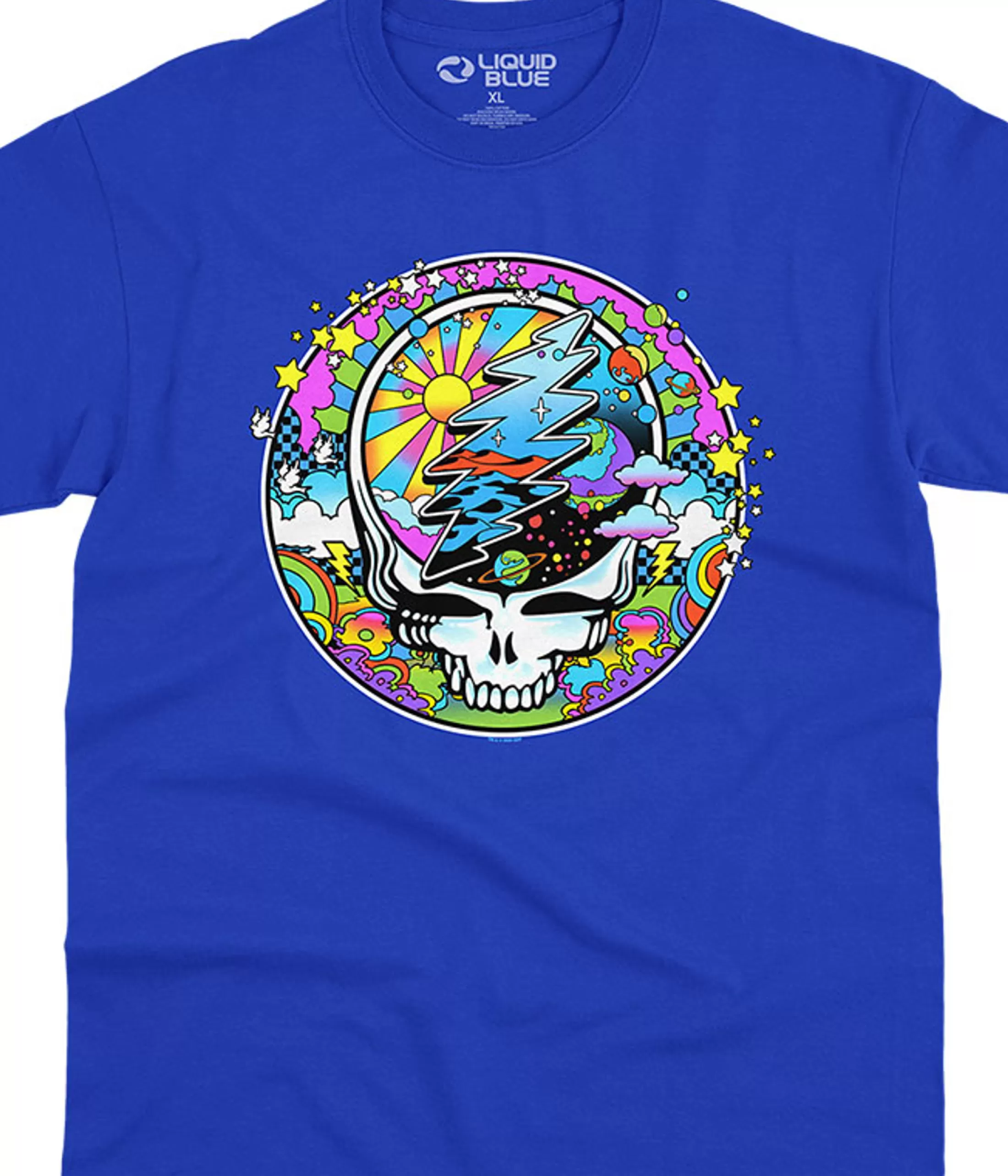 T-Shirt | Grateful Dead<Liquid Blue Mod Max SYFace Blue T-Shirt