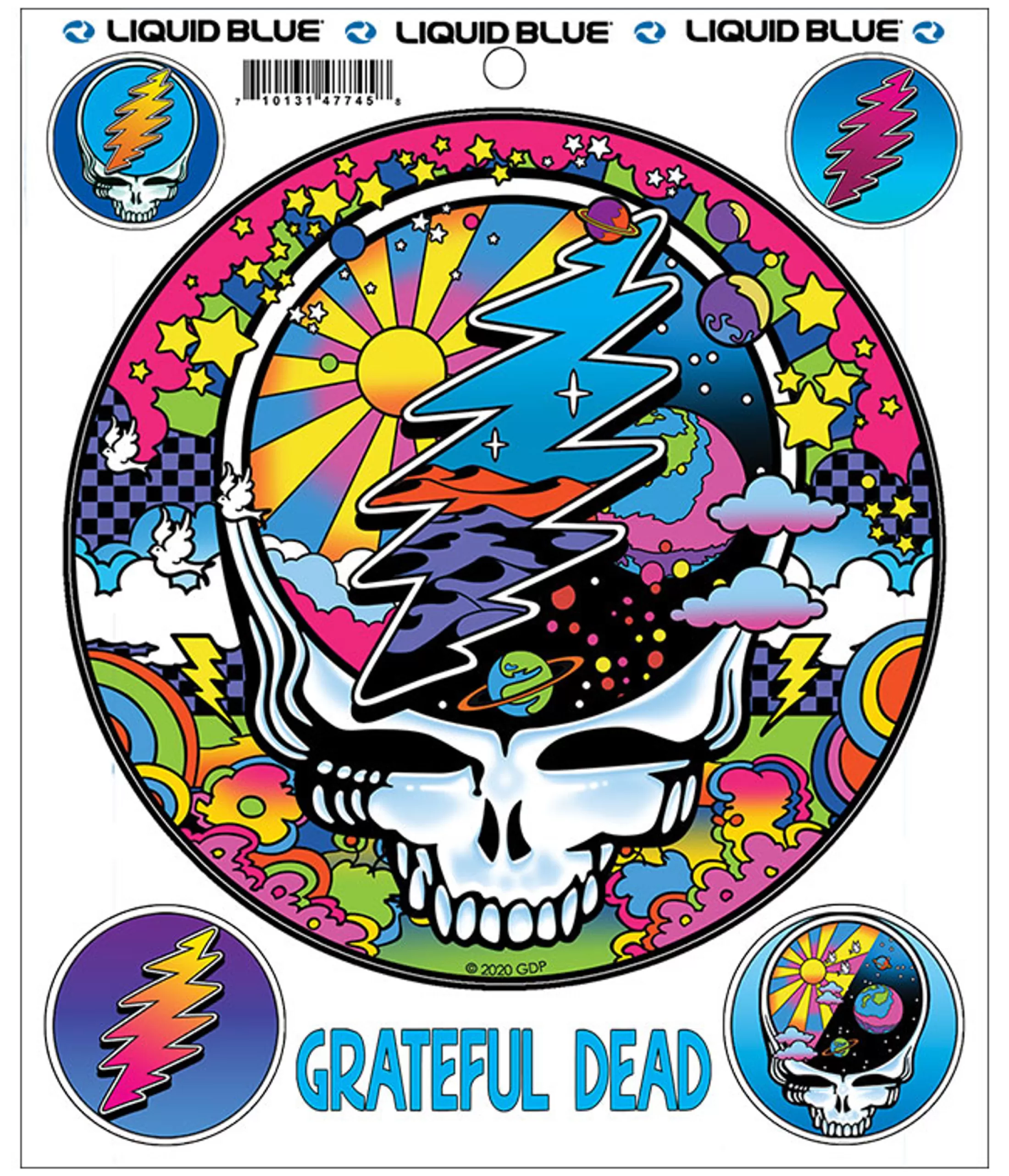 Grateful Dead<Liquid Blue Mod Max SYFace Multi Sticker