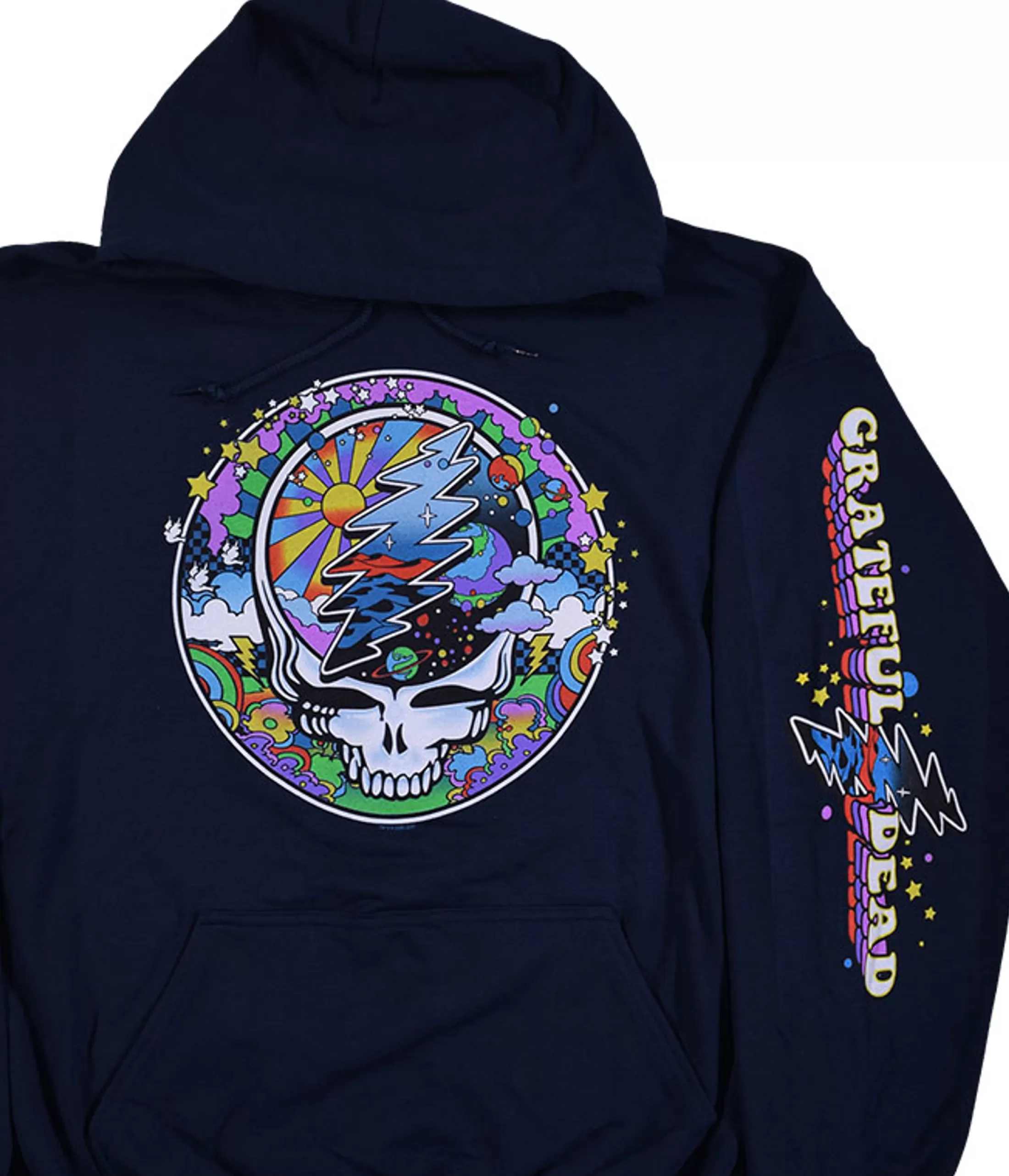 Hoodie | Grateful Dead<Liquid Blue Mod Max SYFace Navy Sleeve Printed Hoodie