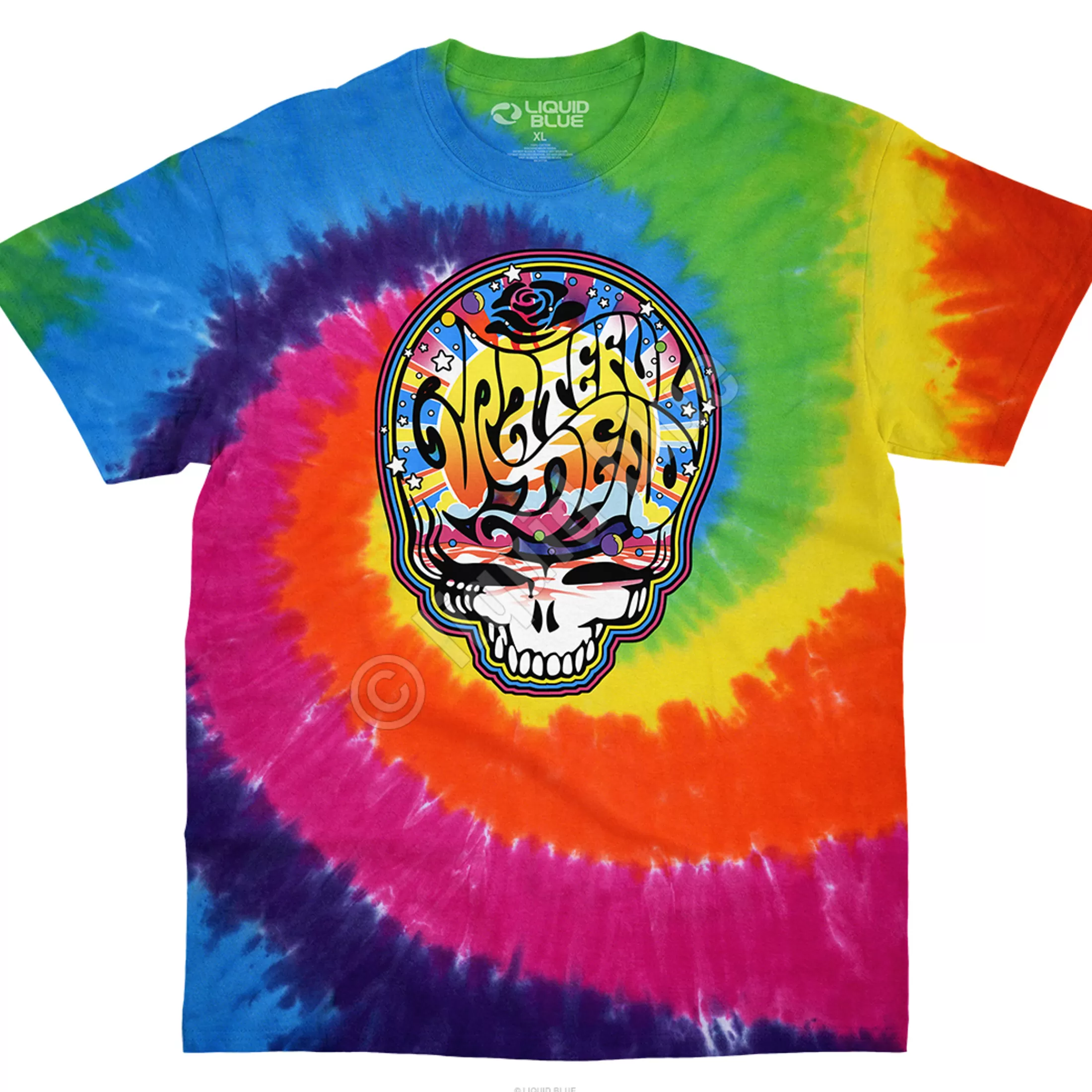 T-Shirt | Grateful Dead<Liquid Blue Mod SYF Spiral Tie-Dye T-Shirt