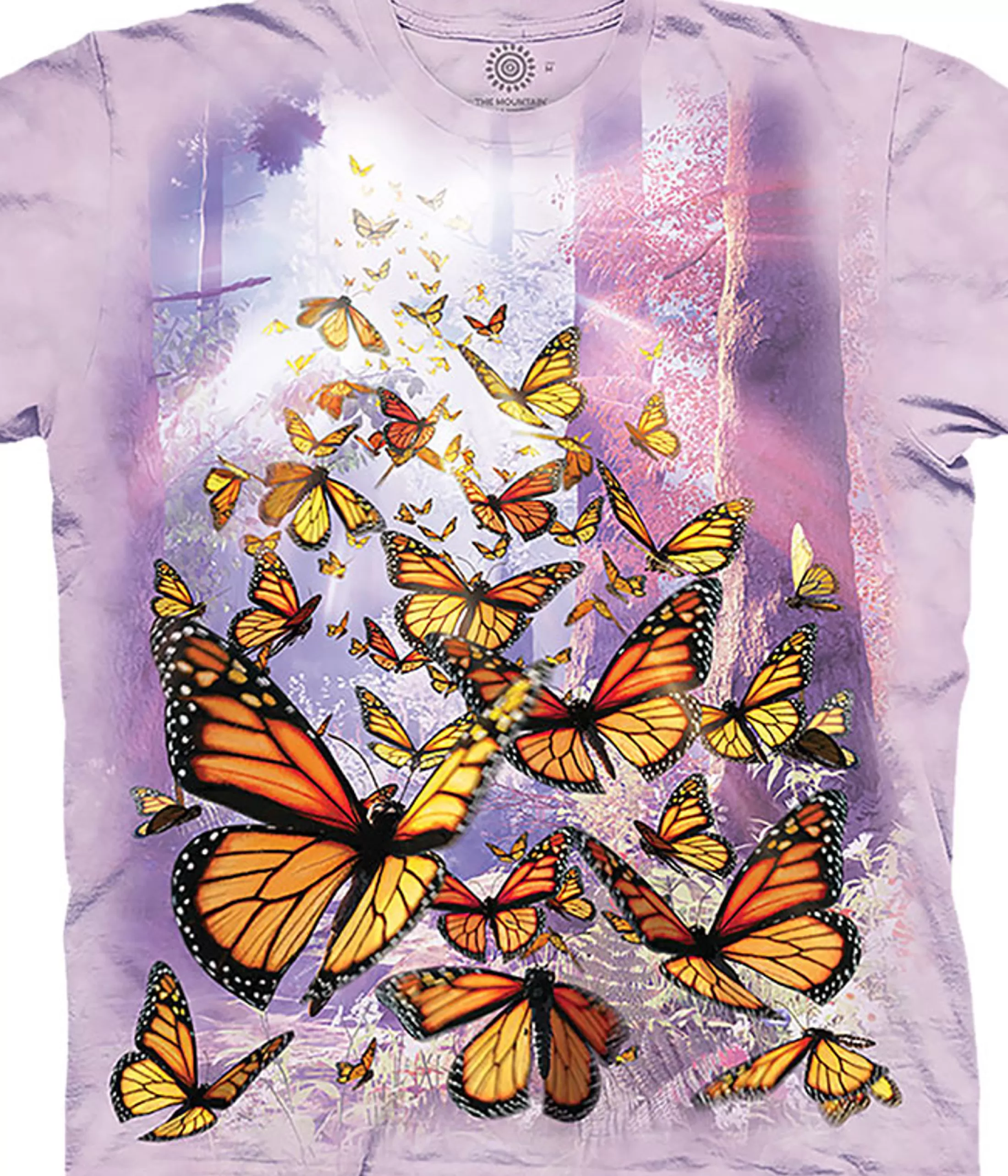 T-Shirt | Nature & Peace<Liquid Blue Monarch Butterflies Classic Cotton T-Shirt