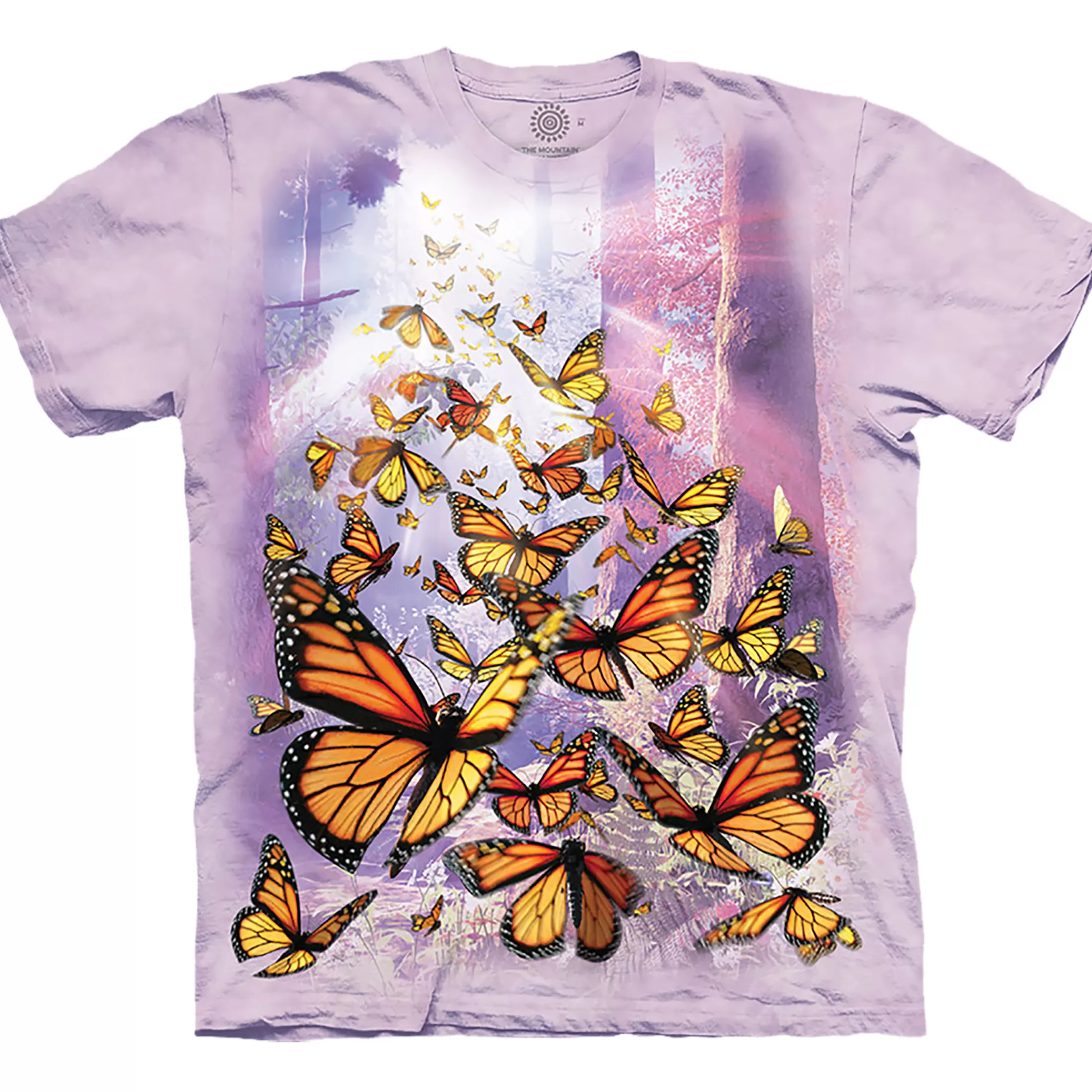 T-Shirt | Nature & Peace<Liquid Blue Monarch Butterflies Classic Cotton T-Shirt