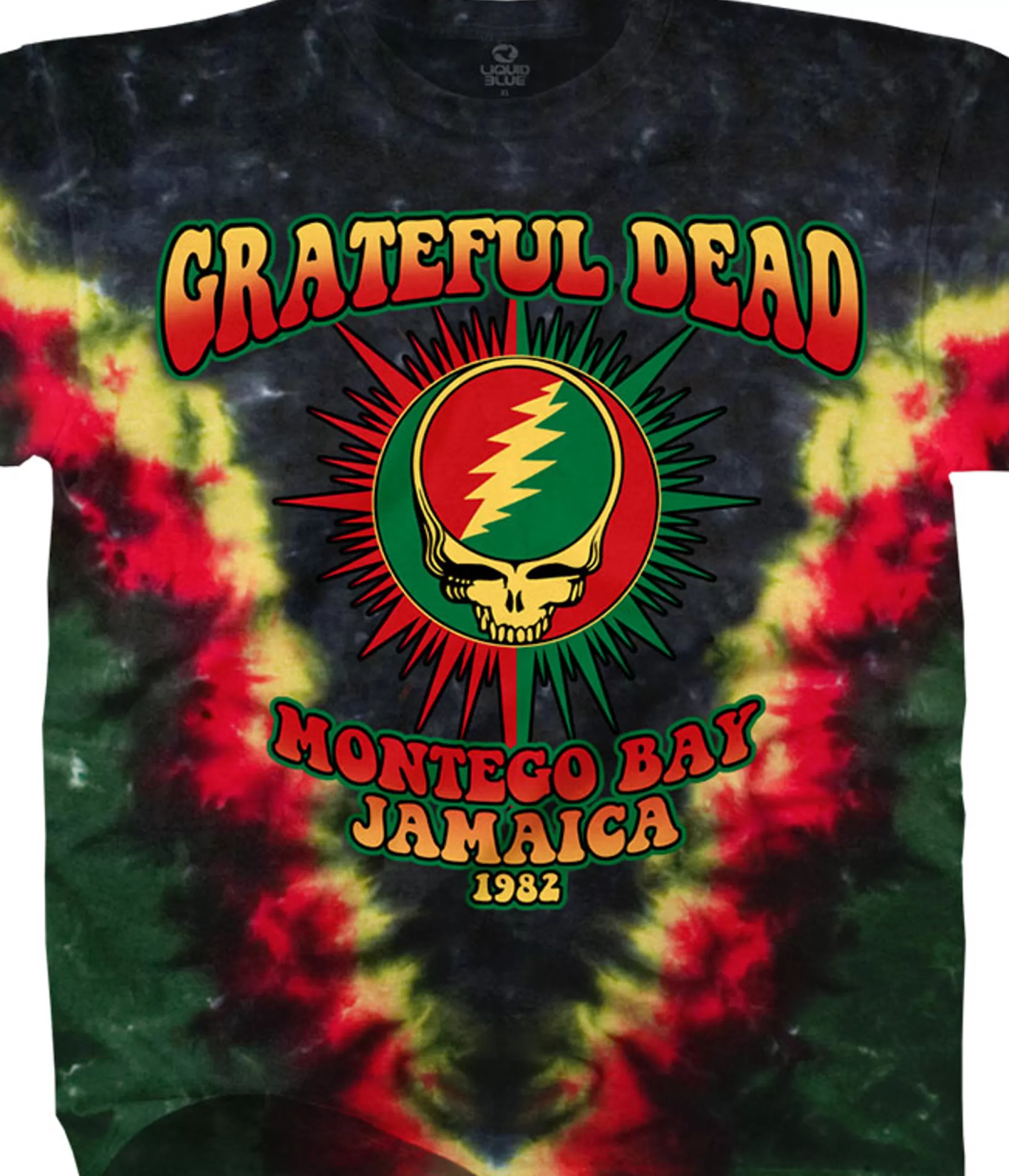 T-Shirt | Grateful Dead<Liquid Blue Montego Bay Tie-Dye T-Shirt