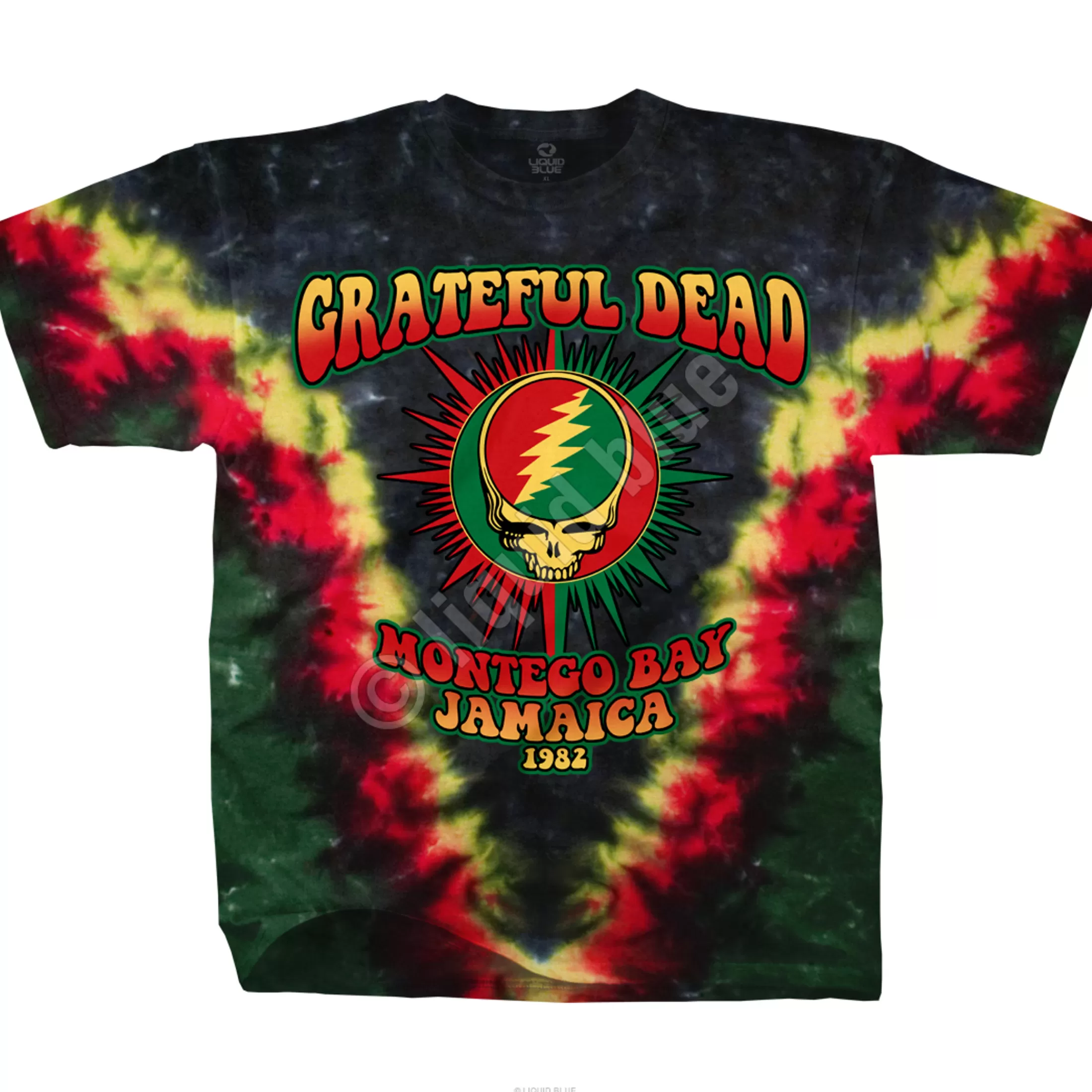 T-Shirt | Grateful Dead<Liquid Blue Montego Bay Tie-Dye T-Shirt