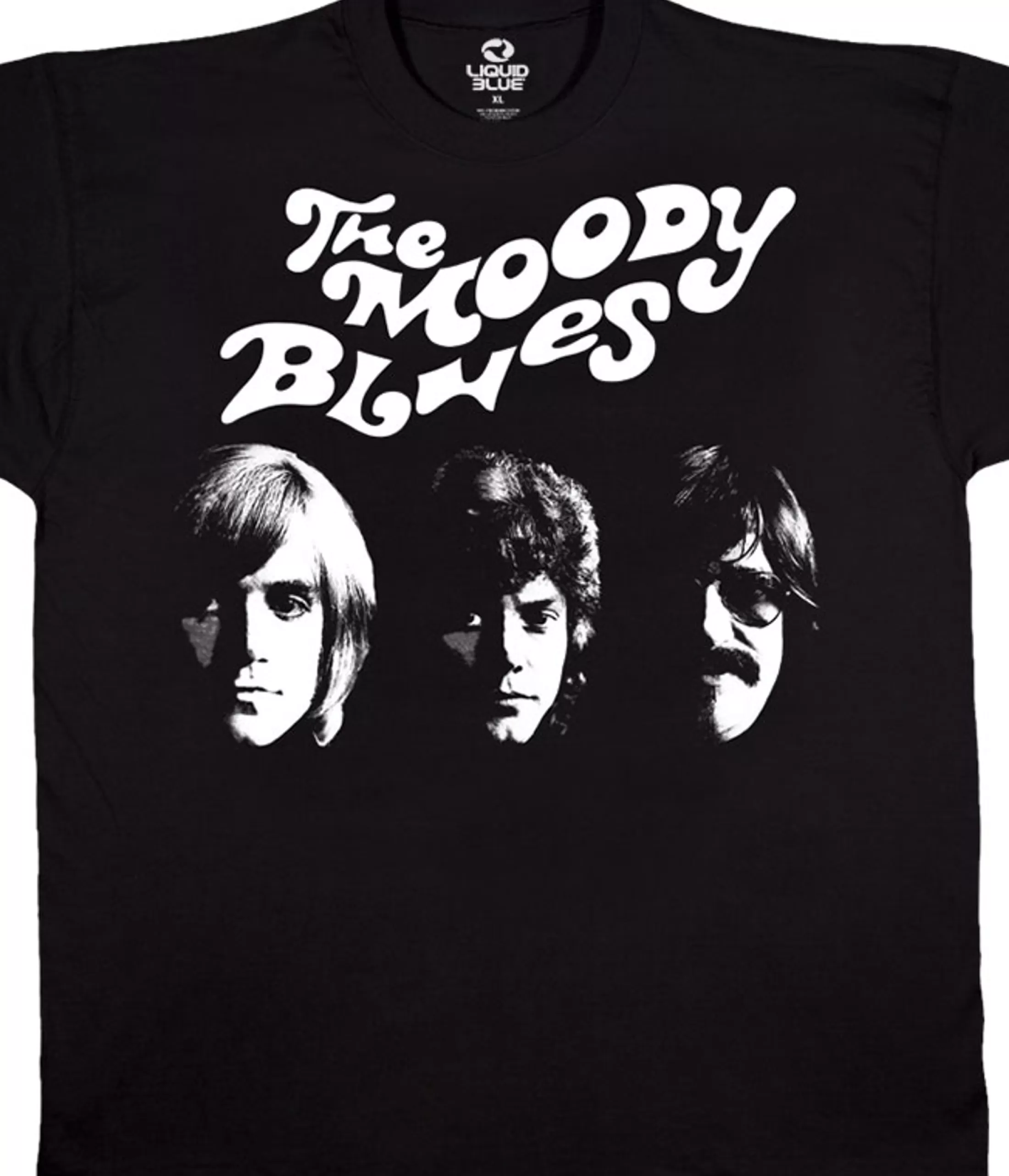 T-Shirt | Moody Blues<Liquid Blue Moody Blues Silhouette Black T-Shirt