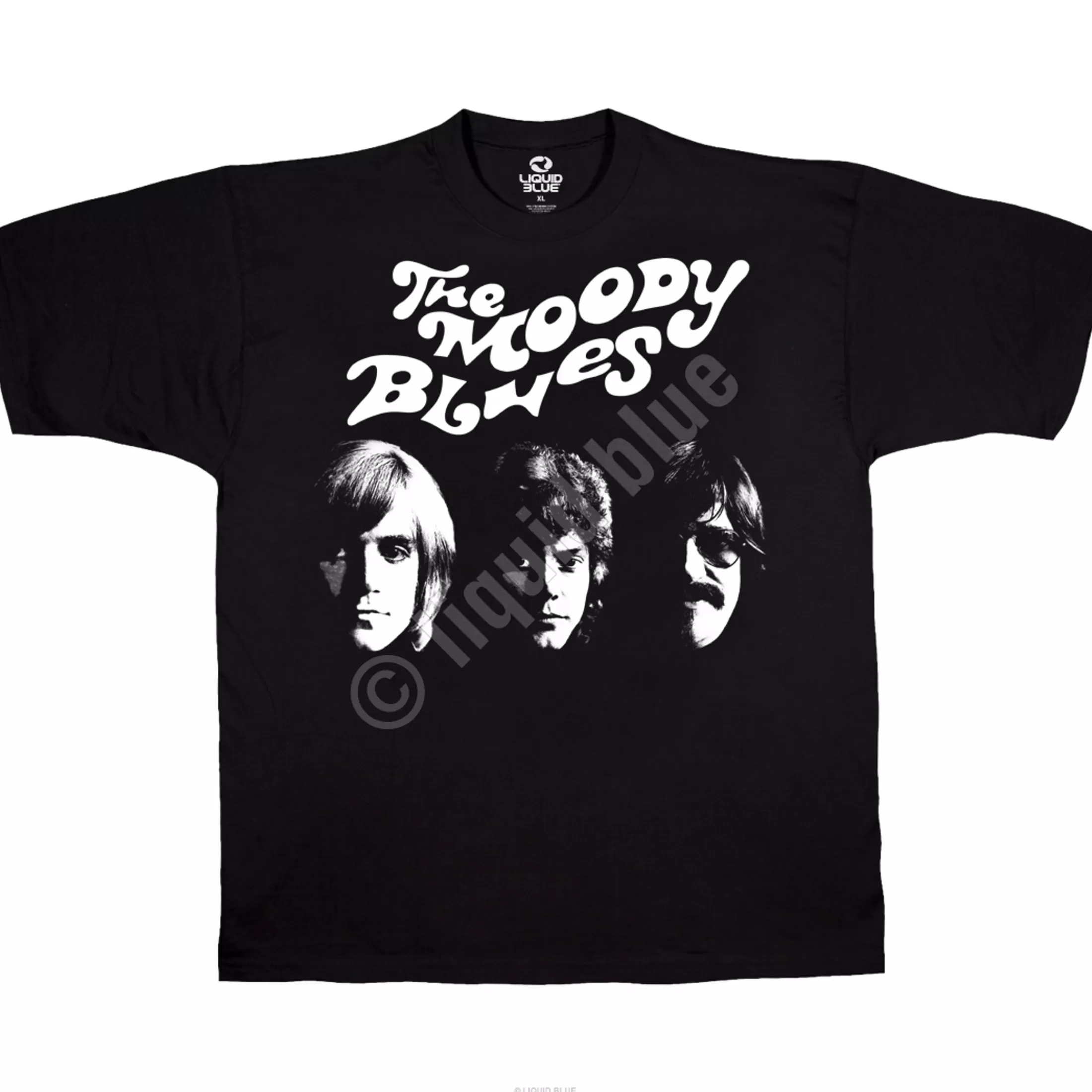 T-Shirt | Moody Blues<Liquid Blue Moody Blues Silhouette Black T-Shirt