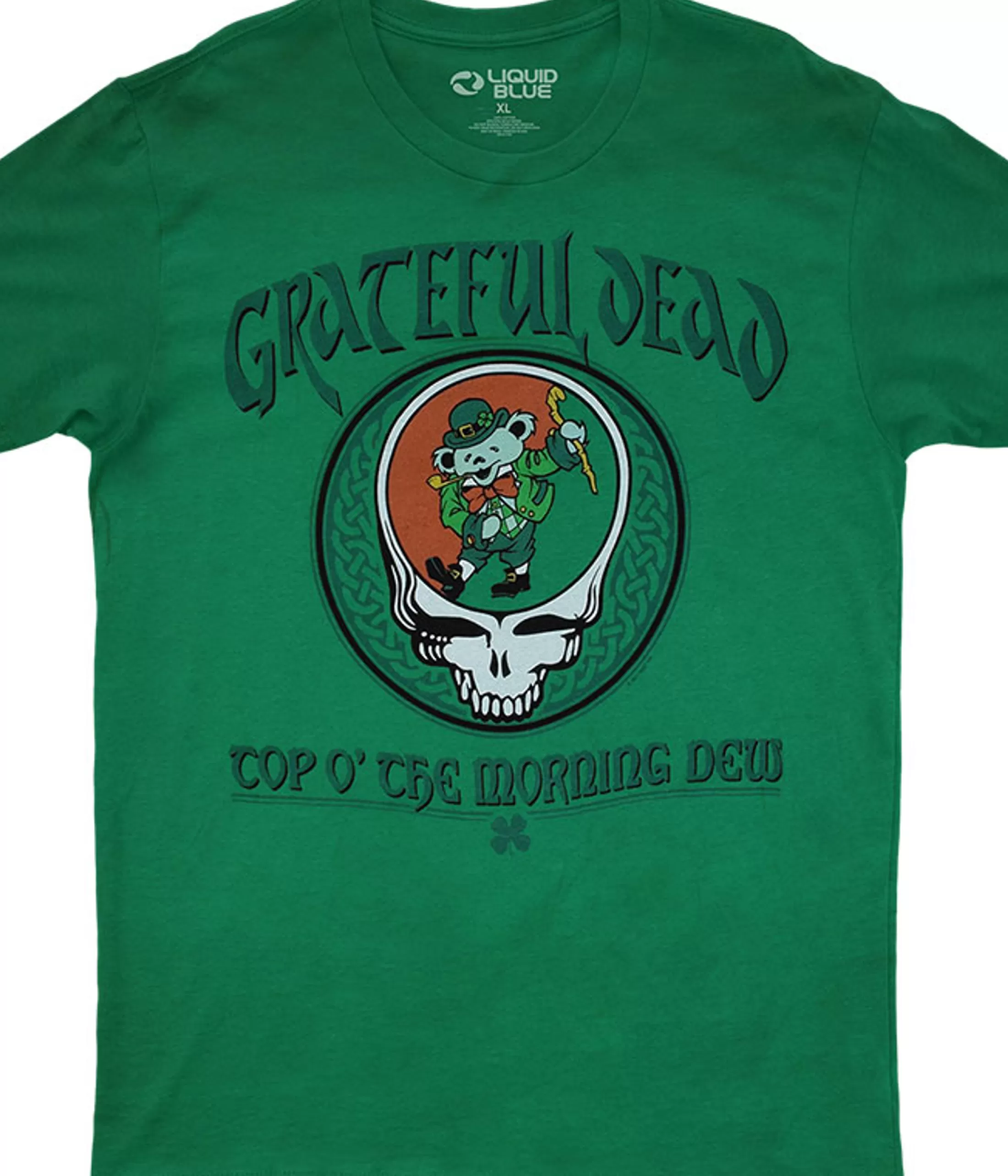 Athletic T-Shirt | Grateful Dead<Liquid Blue Morning Dew Green Athletic T-Shirt