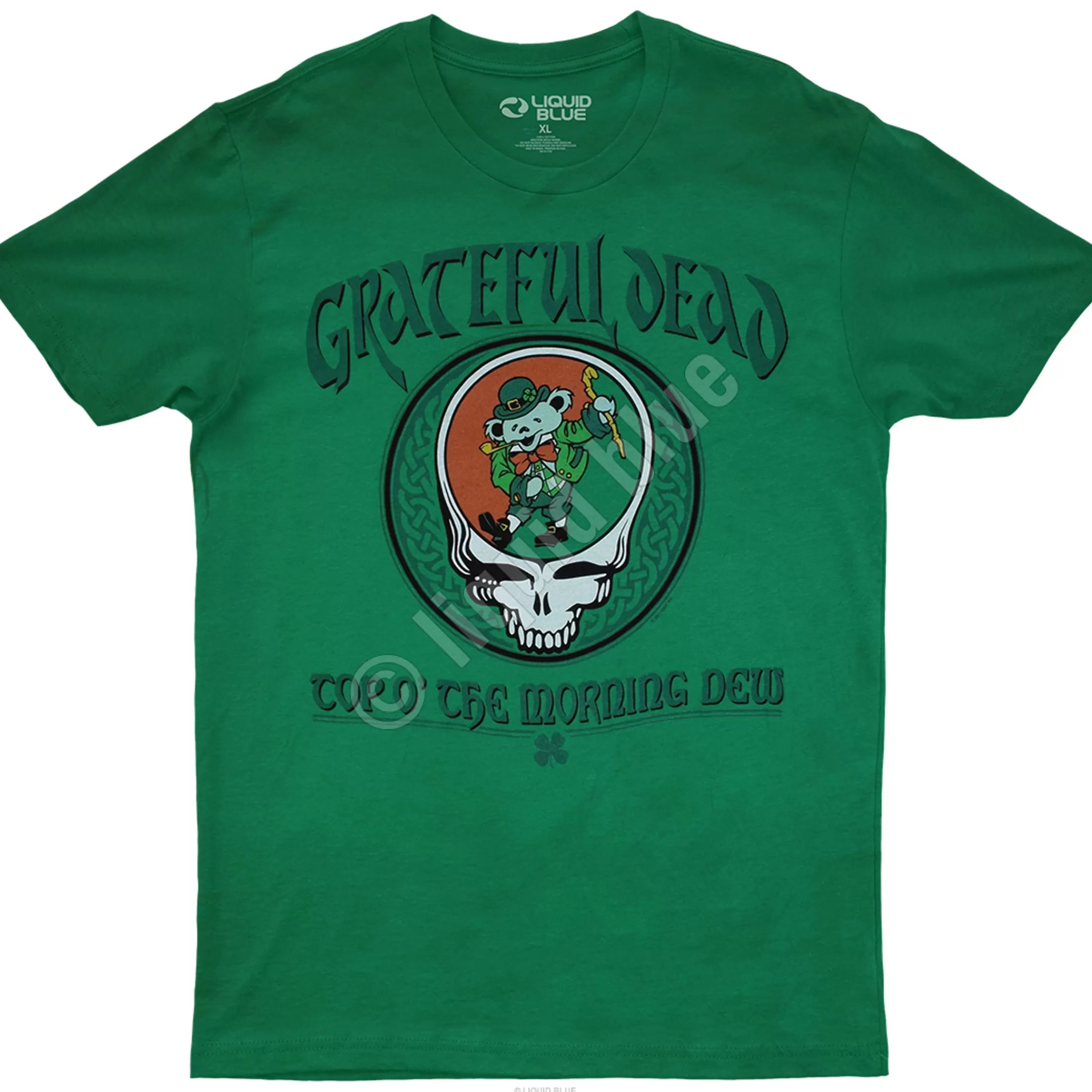 Athletic T-Shirt | Grateful Dead<Liquid Blue Morning Dew Green Athletic T-Shirt