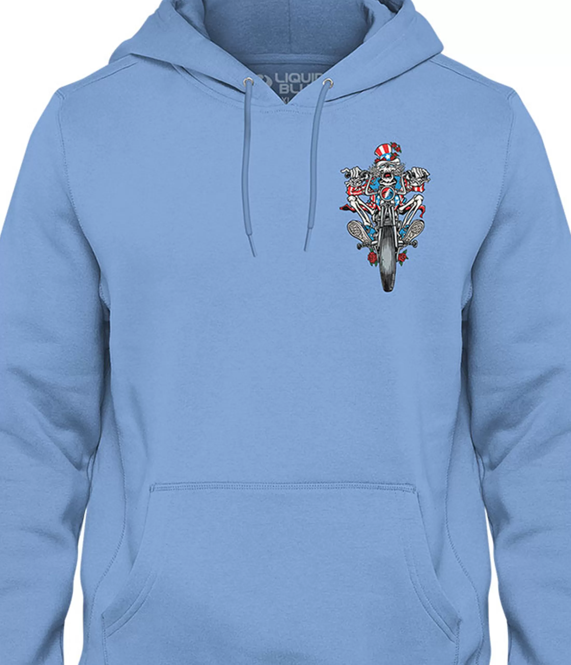 Hoodie | Grateful Dead<Liquid Blue Moto Sam Chest Hoodie