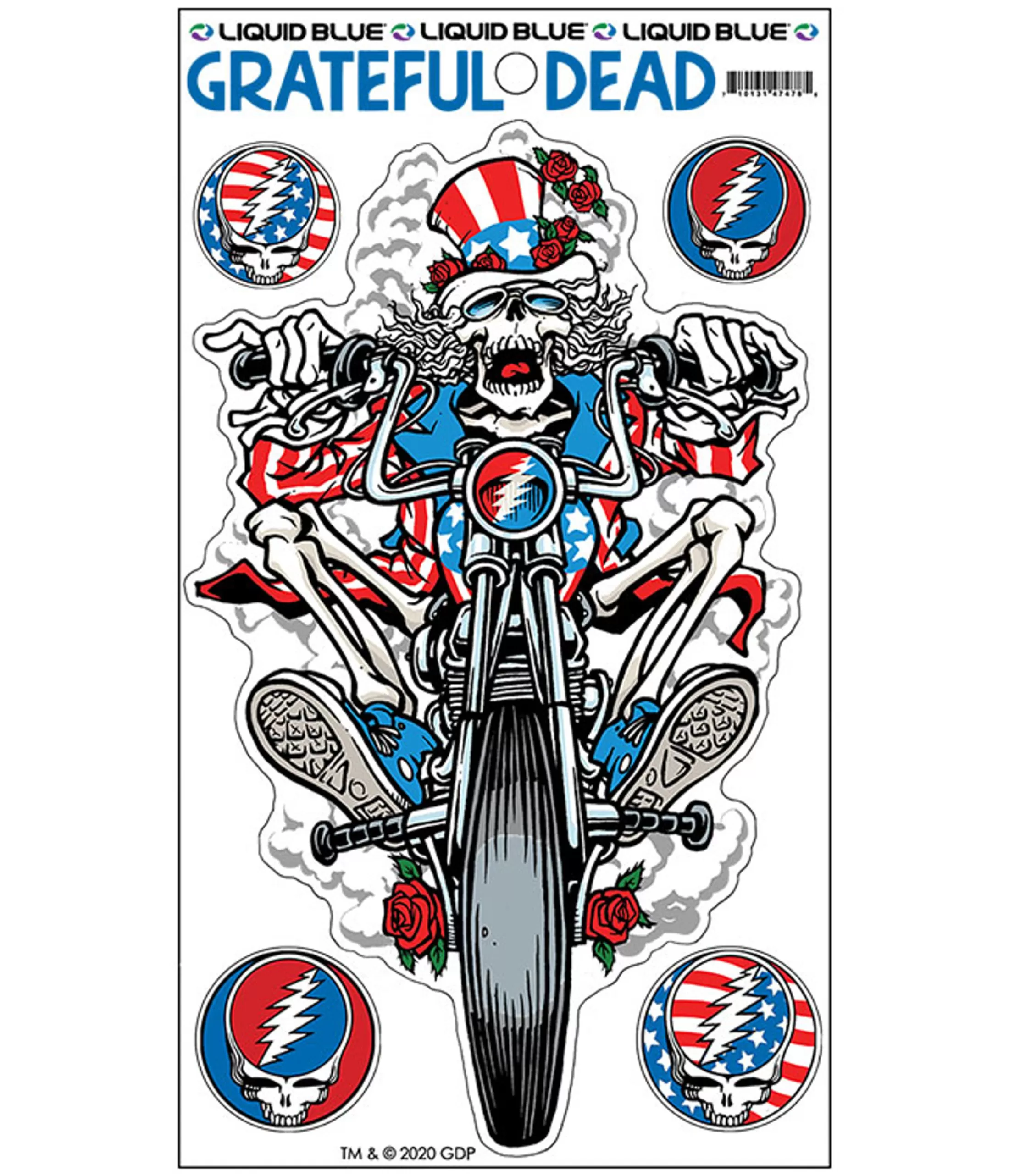 Grateful Dead | Classic<Liquid Blue Moto Sam Multi Sticker