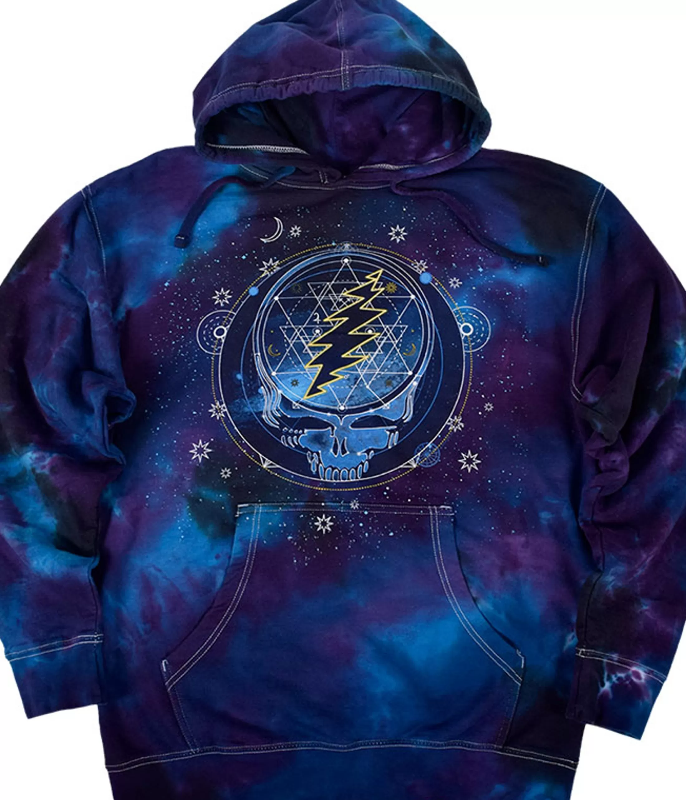 Hoodie | Grateful Dead<Liquid Blue Mystical Stealie Tie-Dye Hoodie